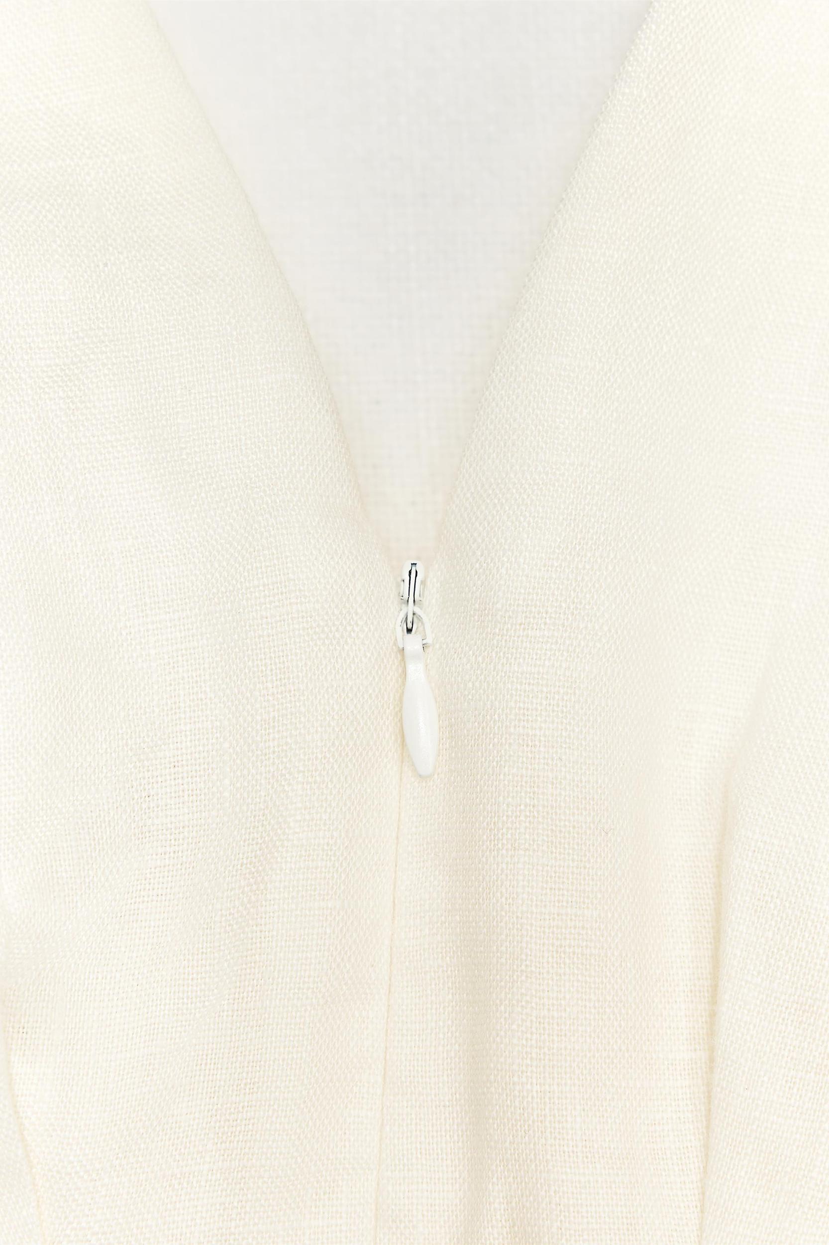 100% LINEN PLEATED TOP ZW COLLECTION Product Image