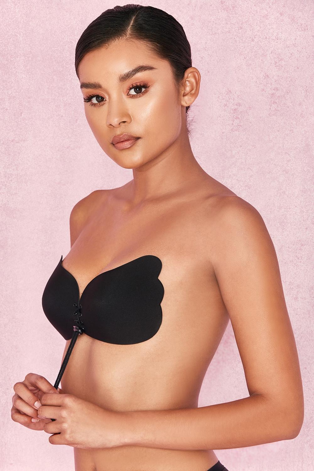 Ultra  push up invisible bra - black Product Image