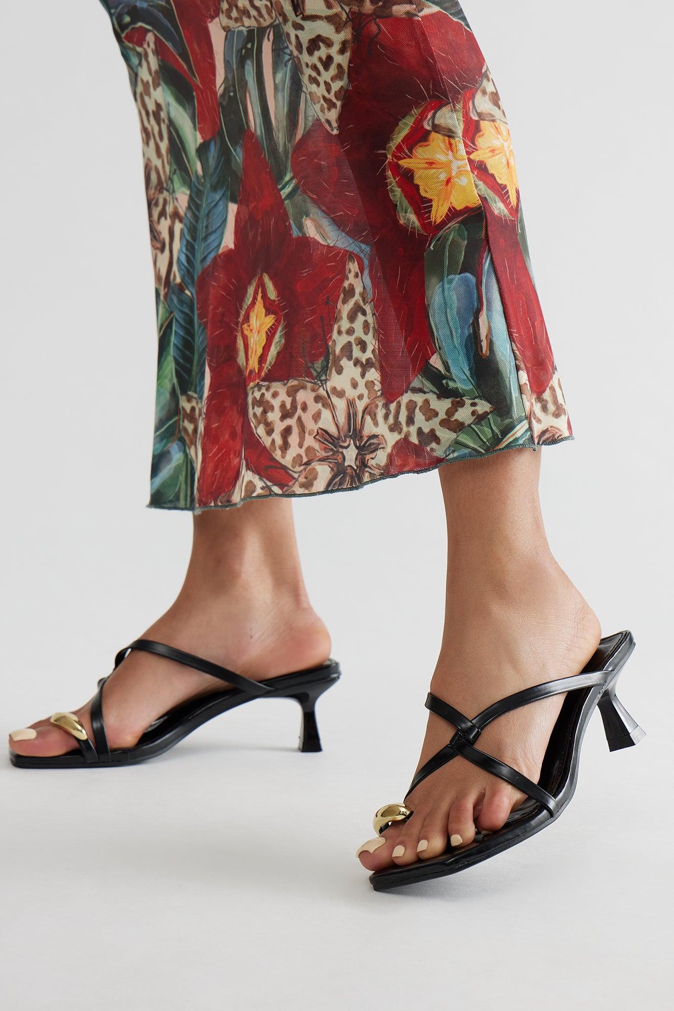 Jorda Kitten Heels - Black Product Image