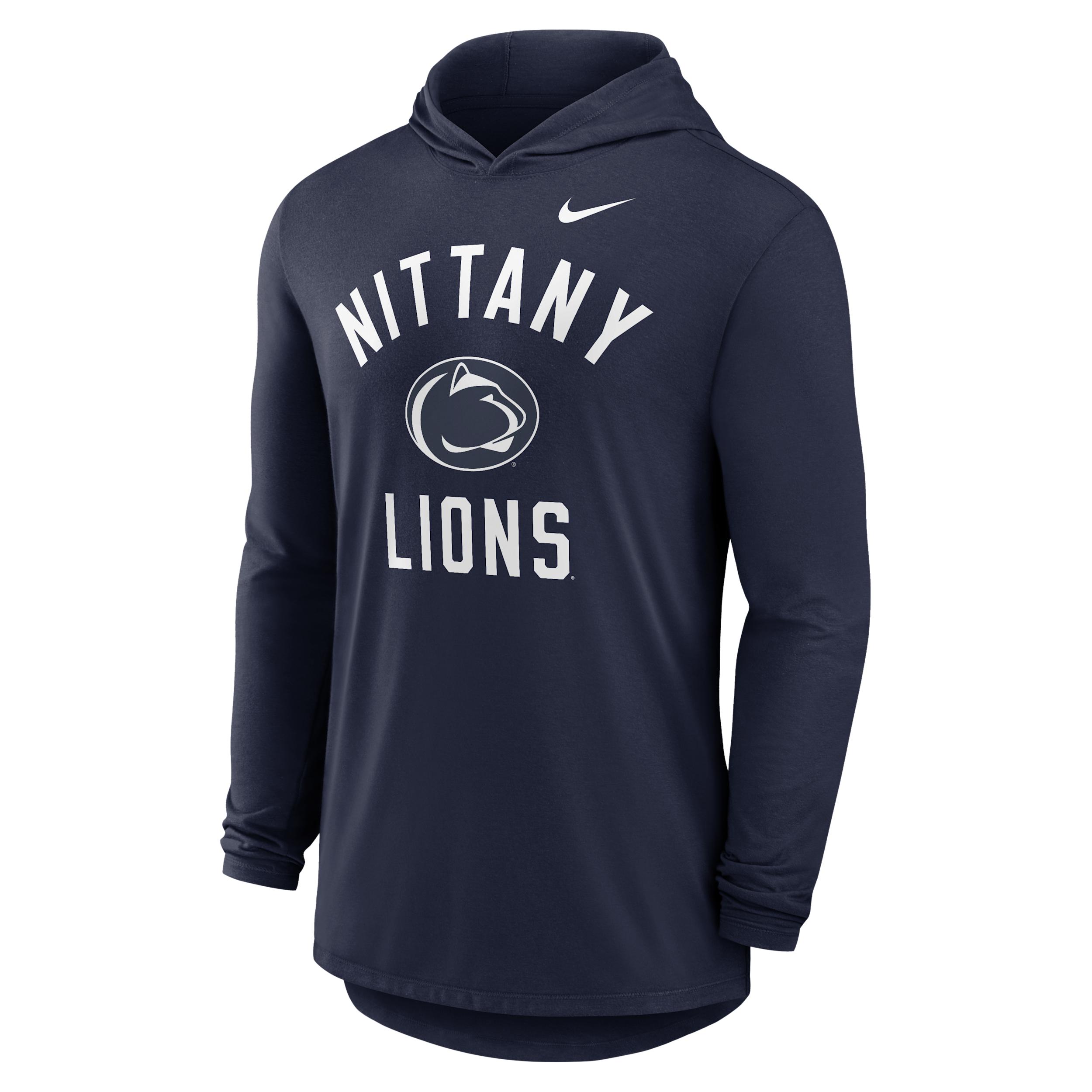Penn State Campus Arch Nike Mens Dri-FIT College Long-Sleeve Hooded T-Shirt | 01NB41SPSN-SSR Product Image