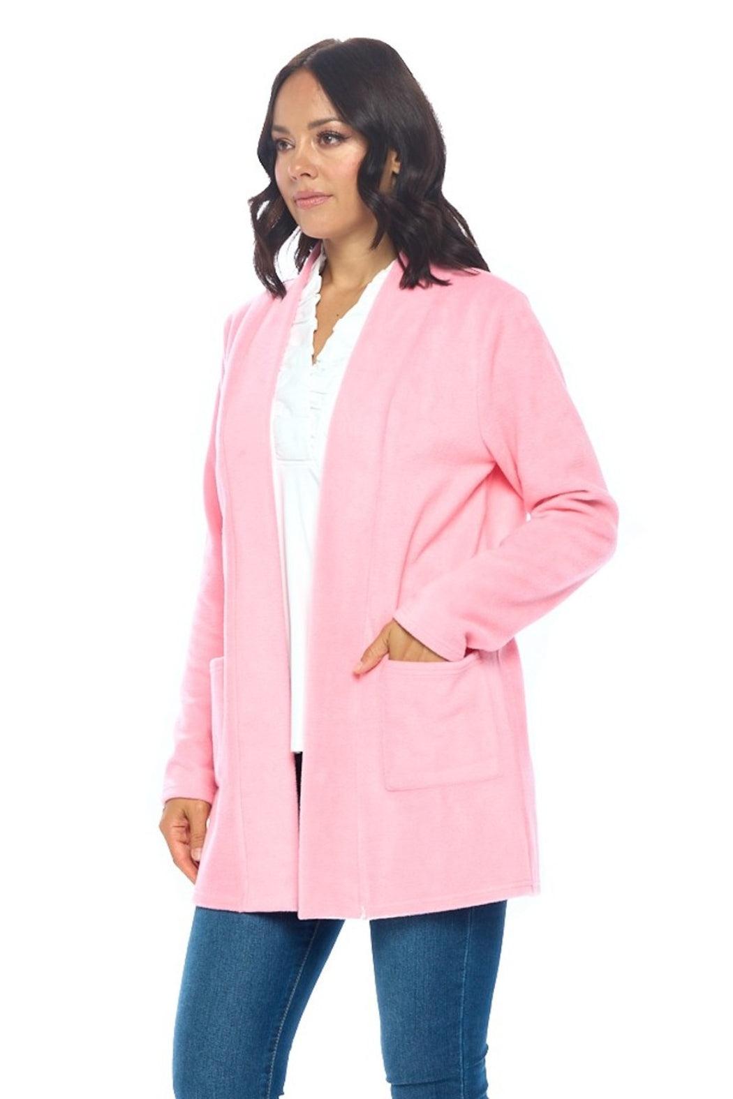 Pink Open Front Jacket Product Image