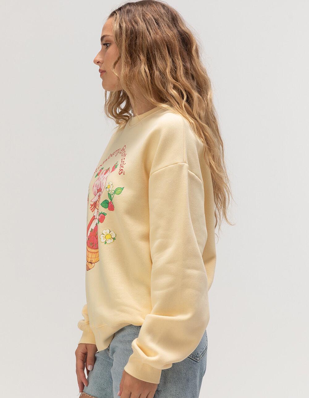 STRAWBERRY SHORTCAKE Womens Crewneck Sweatshirt - YELLOW Product Image