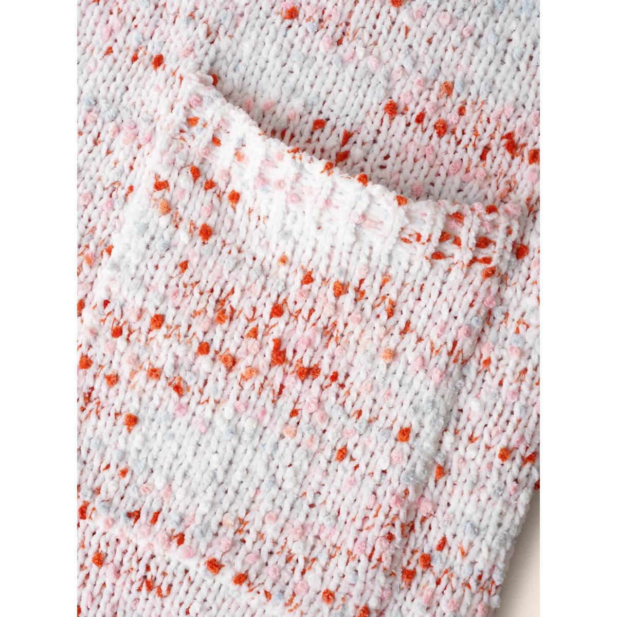 Plus Size Heather Drop Shoulder Pocket Cardigan Originalwhite Women Casual Loose Long Sleeve Everyday Cardigans BloomChic 22-24/3X Product Image