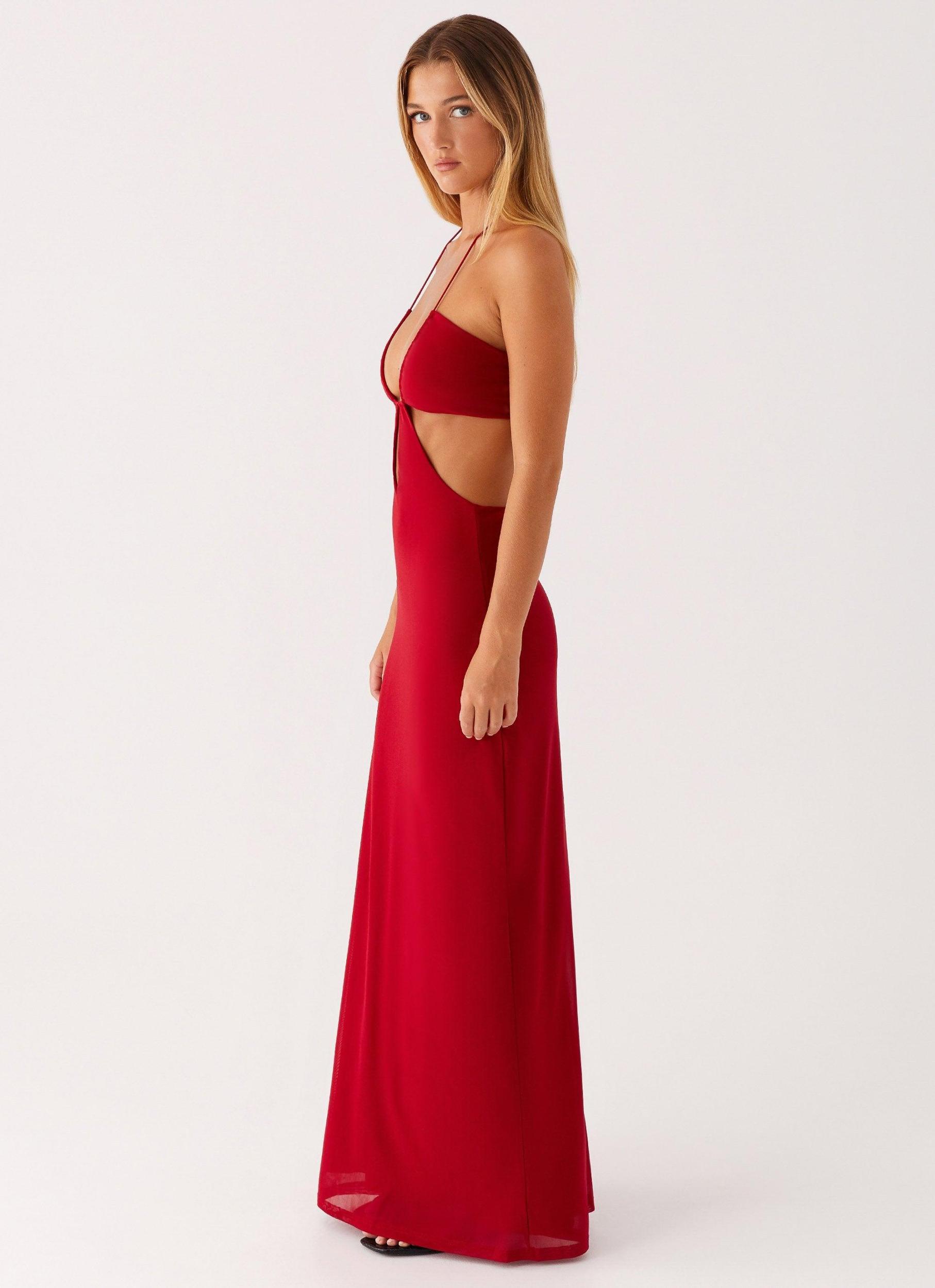 Hallie Maxi Dress - Red Product Image