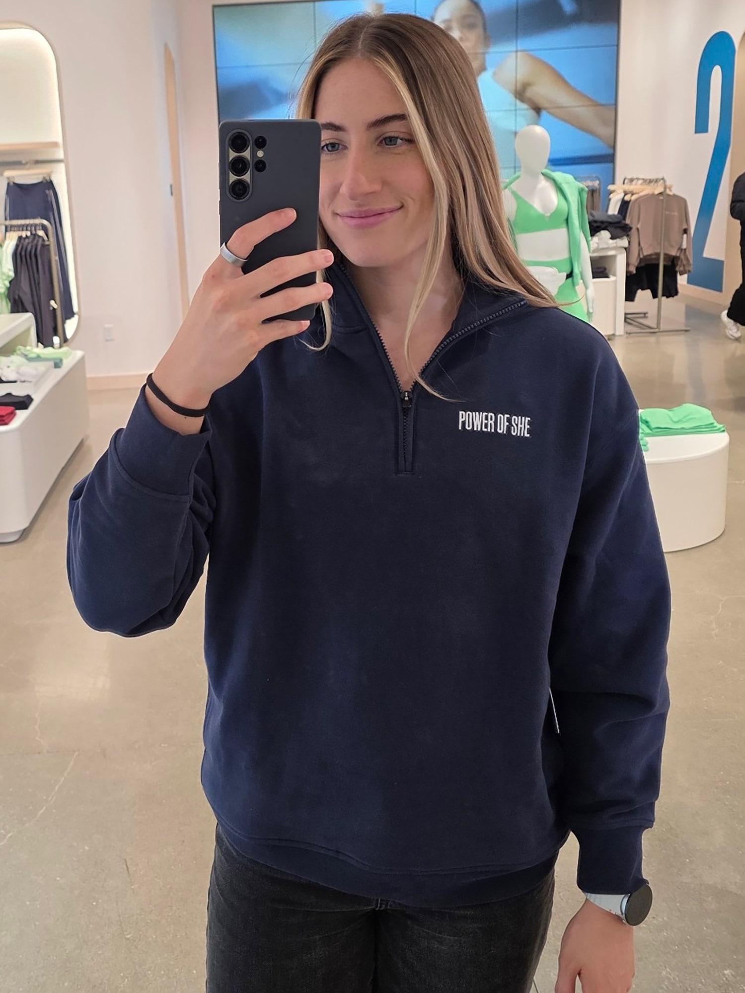 Power of She Forever Fleece 1/4 Zip Sweatshirt Product Image