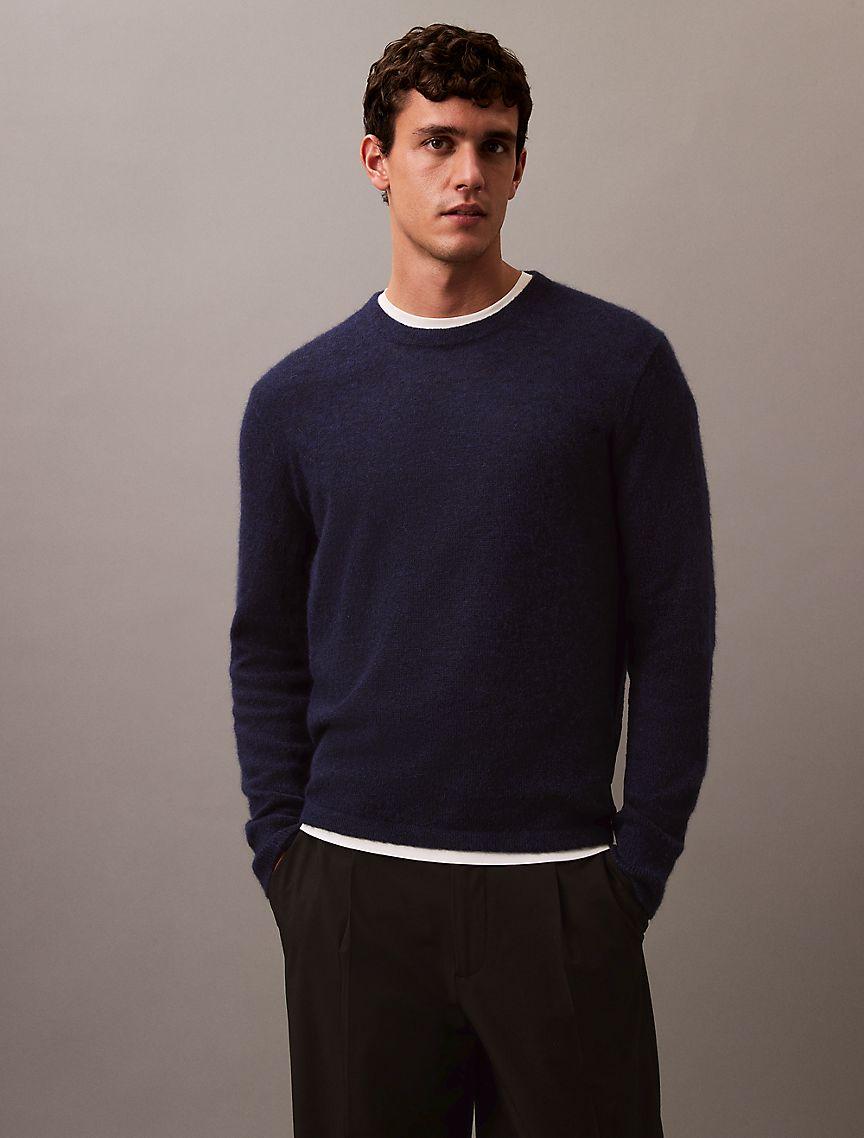 Refined Alpaca Wool Blend Knit Sweater Product Image