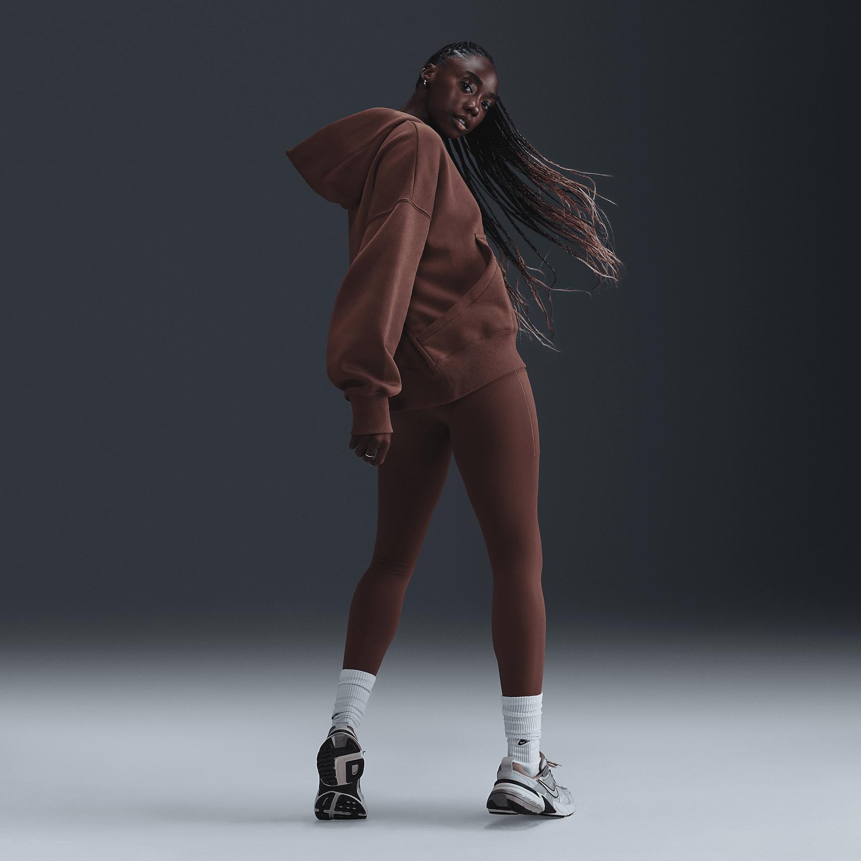 Womens Nike Sportswear Phoenix Fleece Over-Oversized Pullover Hoodie | DQ5858-218 Product Image