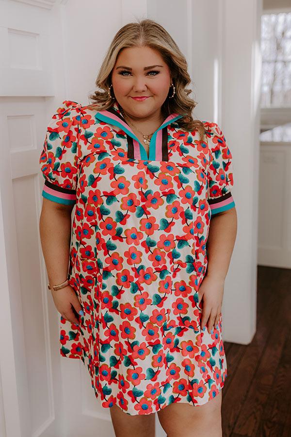 Sweet Blooms Mini Dress Curves Product Image