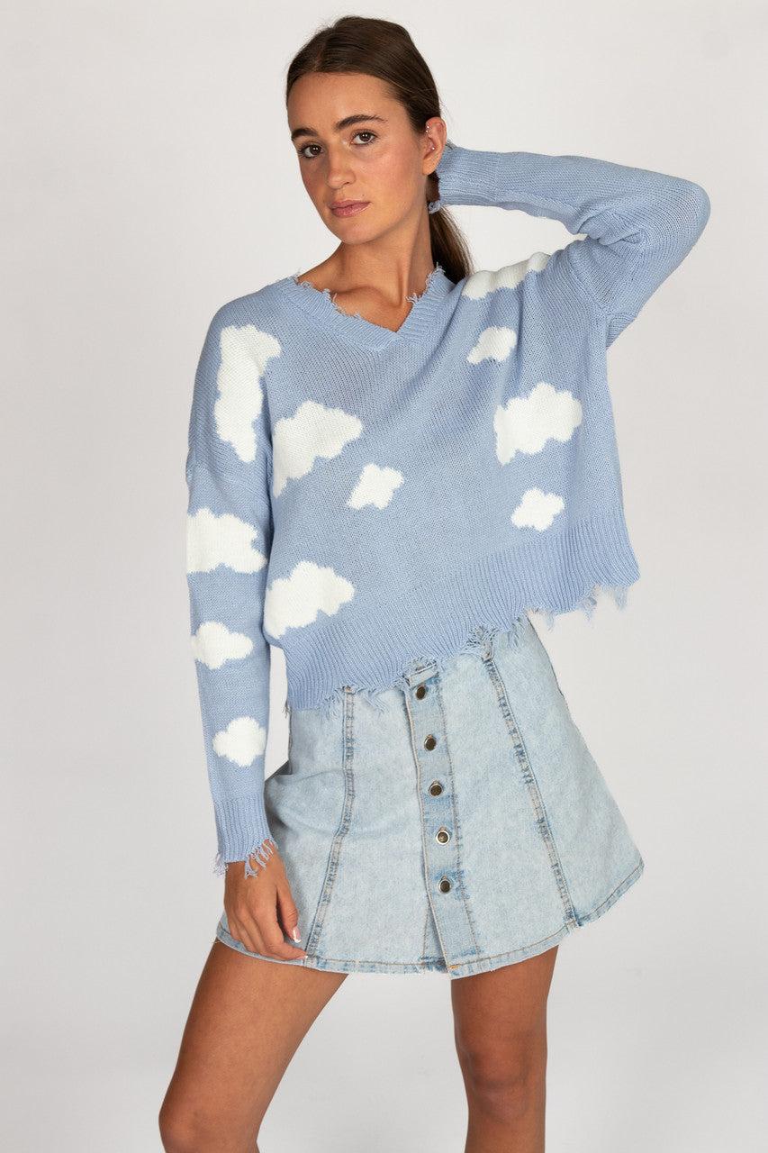Distressed Cloud Sweater Product Image