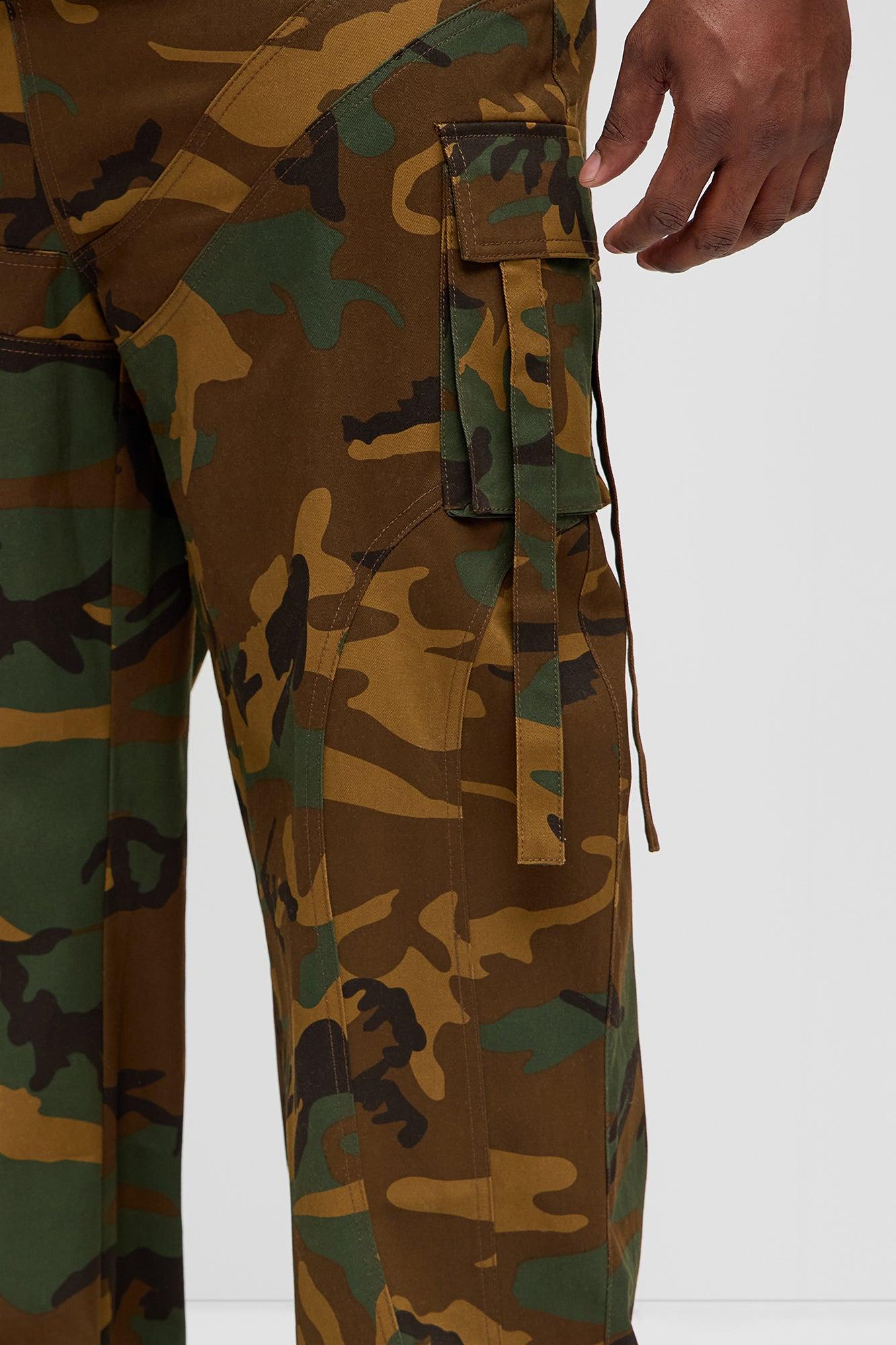 Relaxed Straight No More Waiting Cargo Pants - Camouflage Product Image