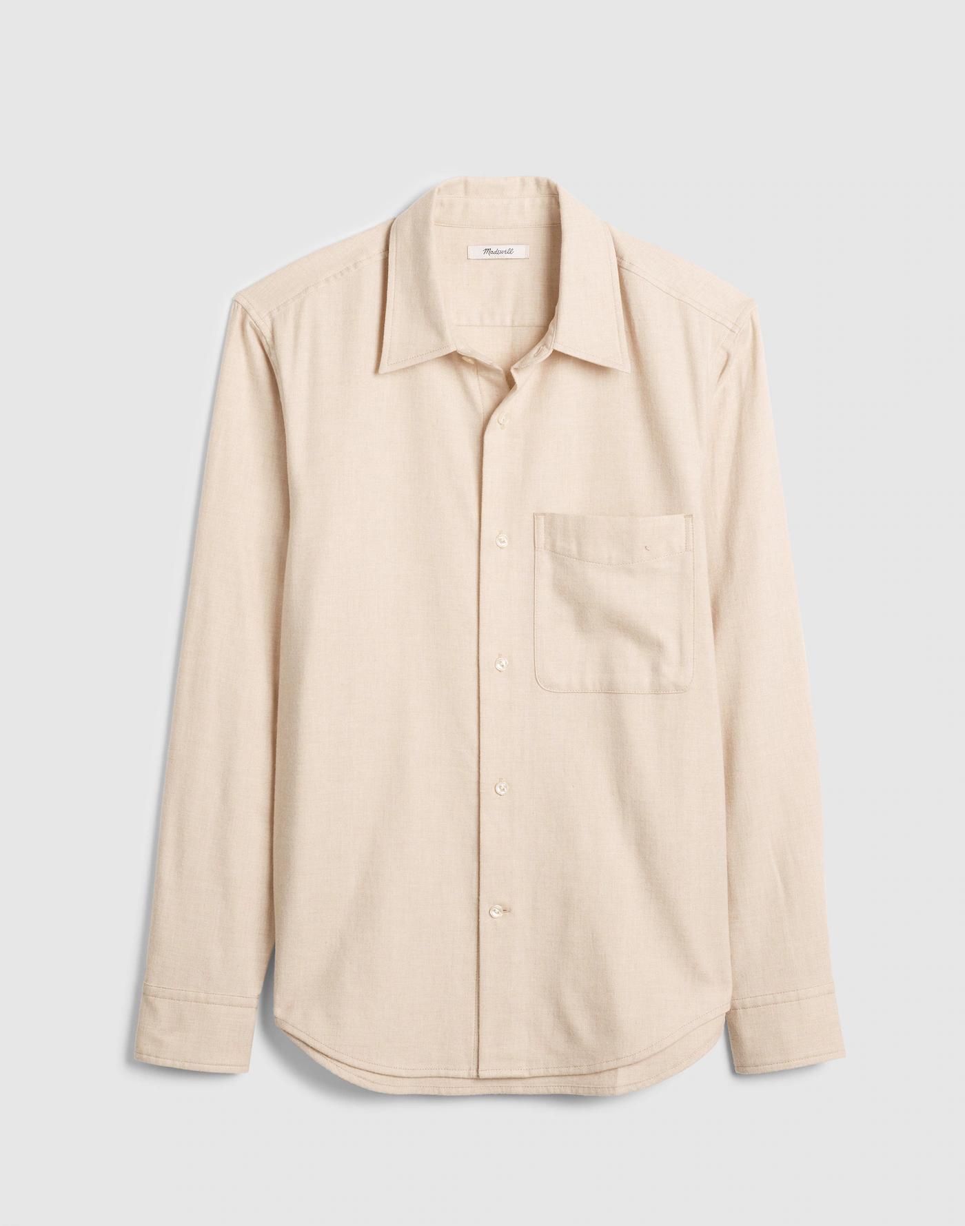 Lightweight Flannel Button-Up Shirt Product Image