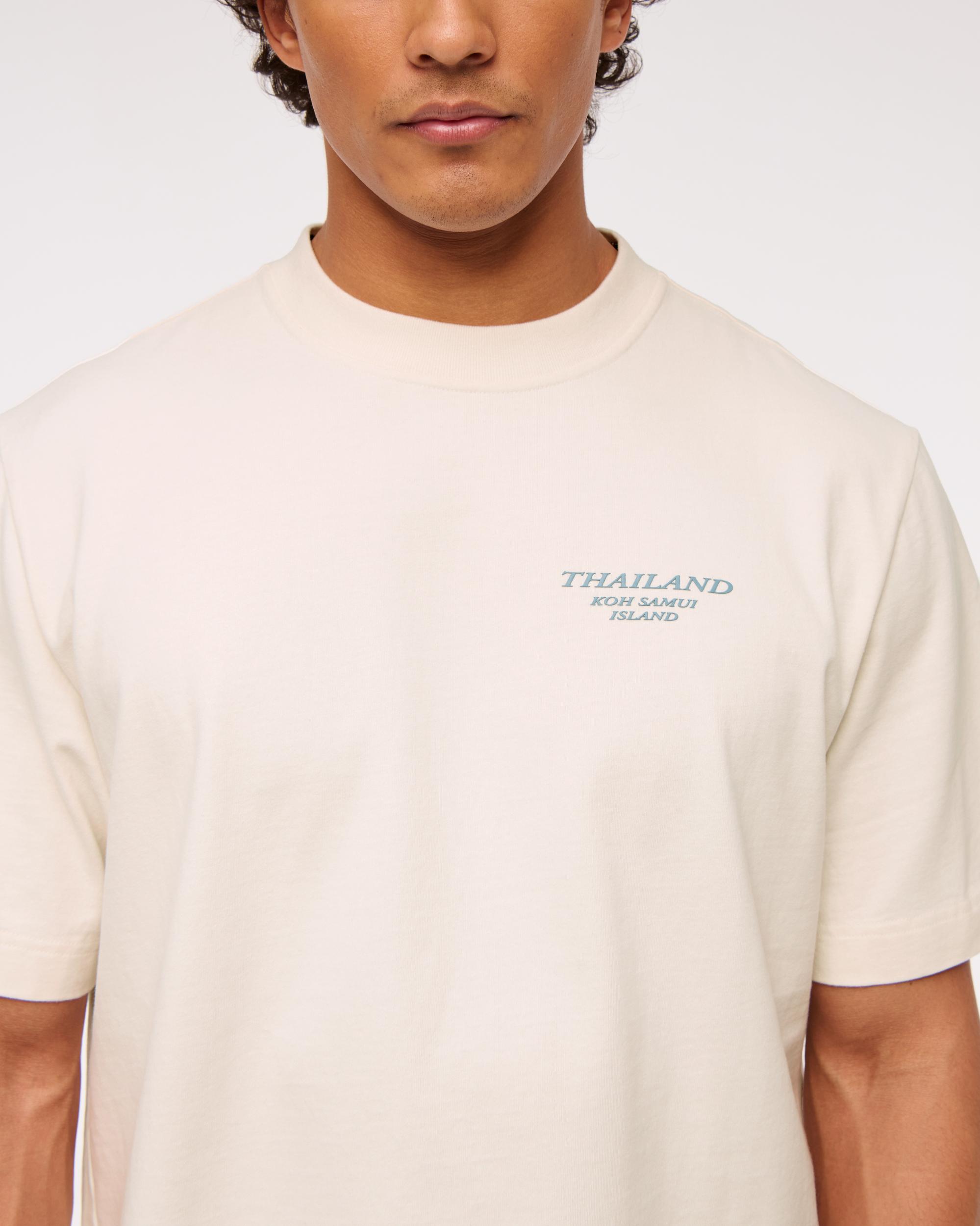 Premium Heavyweight Cropped Thailand Graphic Tee Product Image