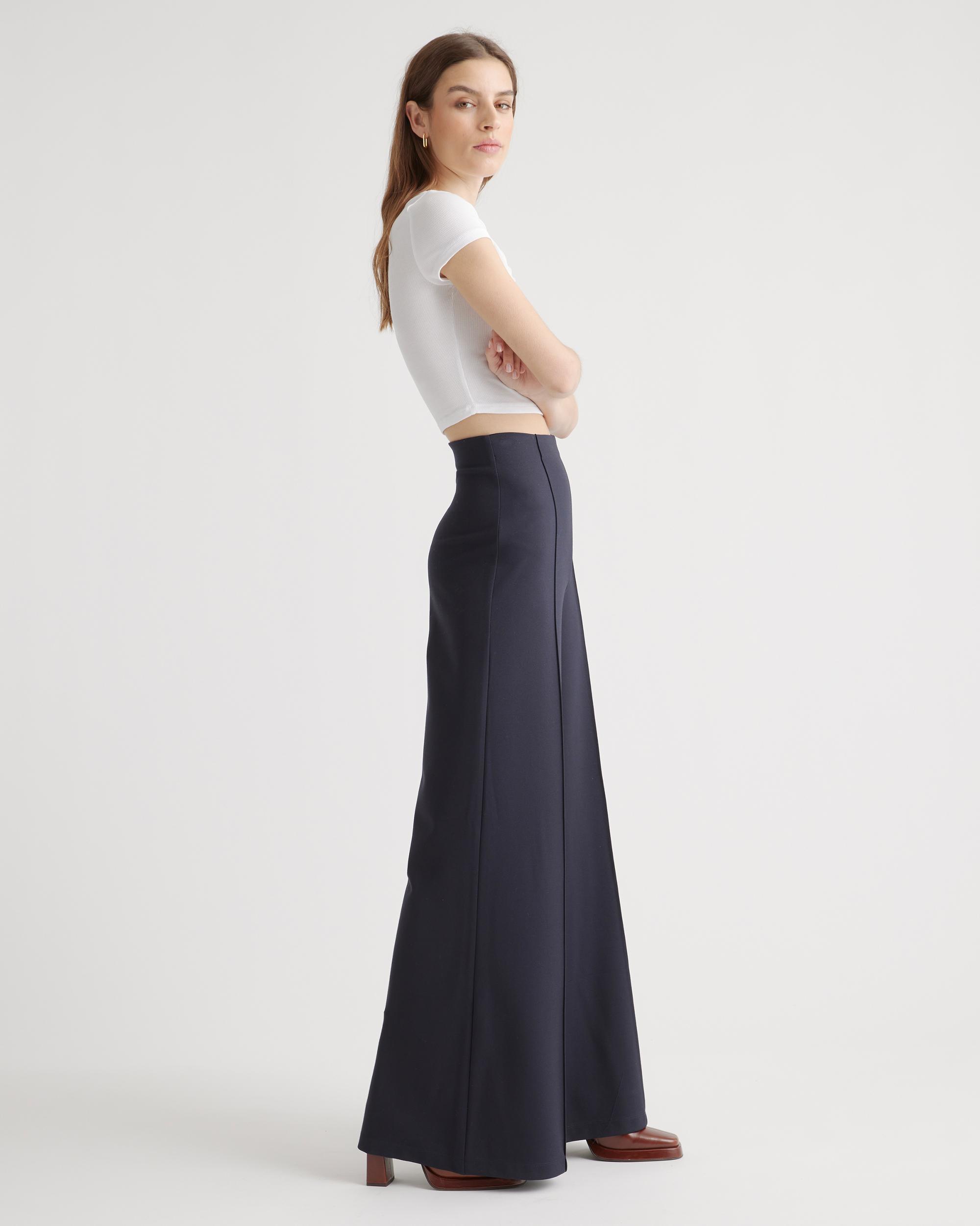 Quince | Women's Ultra-Stretch Ponte Super Wide Leg Pants Size XL, Rayon Product Image