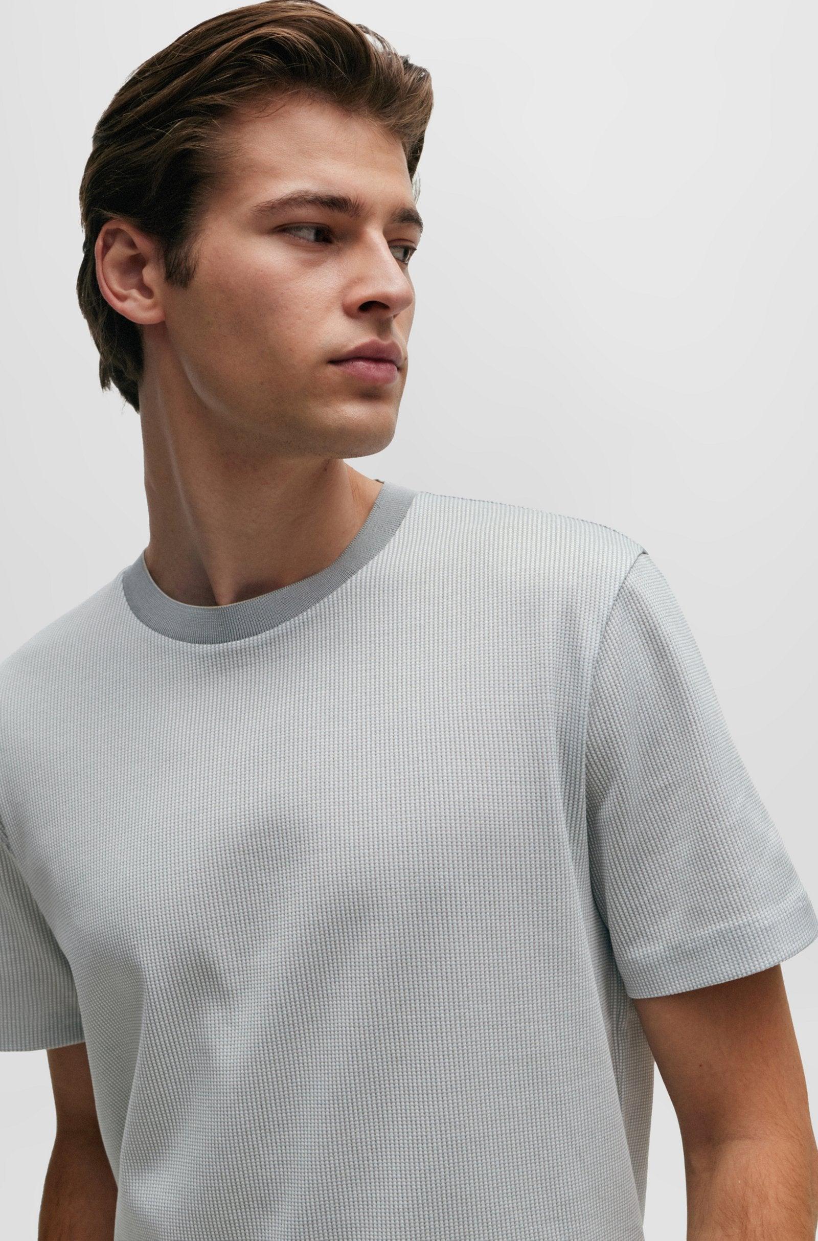 BOSS Cotton T-shirt With Mercerized Finish Product Image