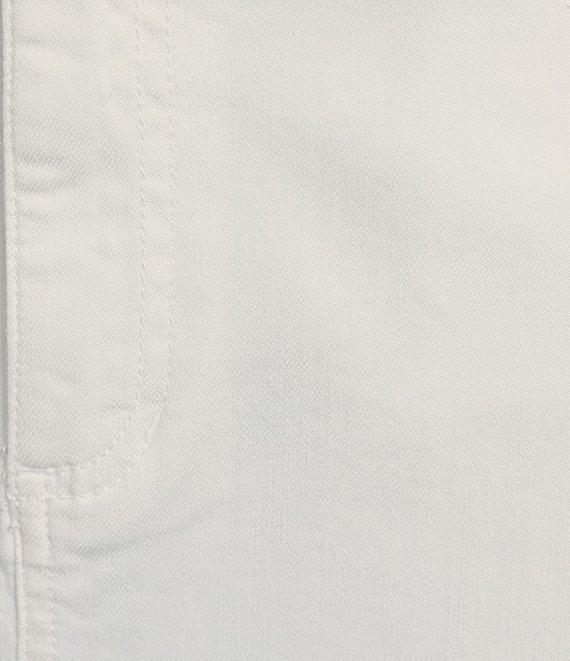 Eileen Fisher Organic Cotton Blend Denim Front Slit Straight Midi Skirt Product Image