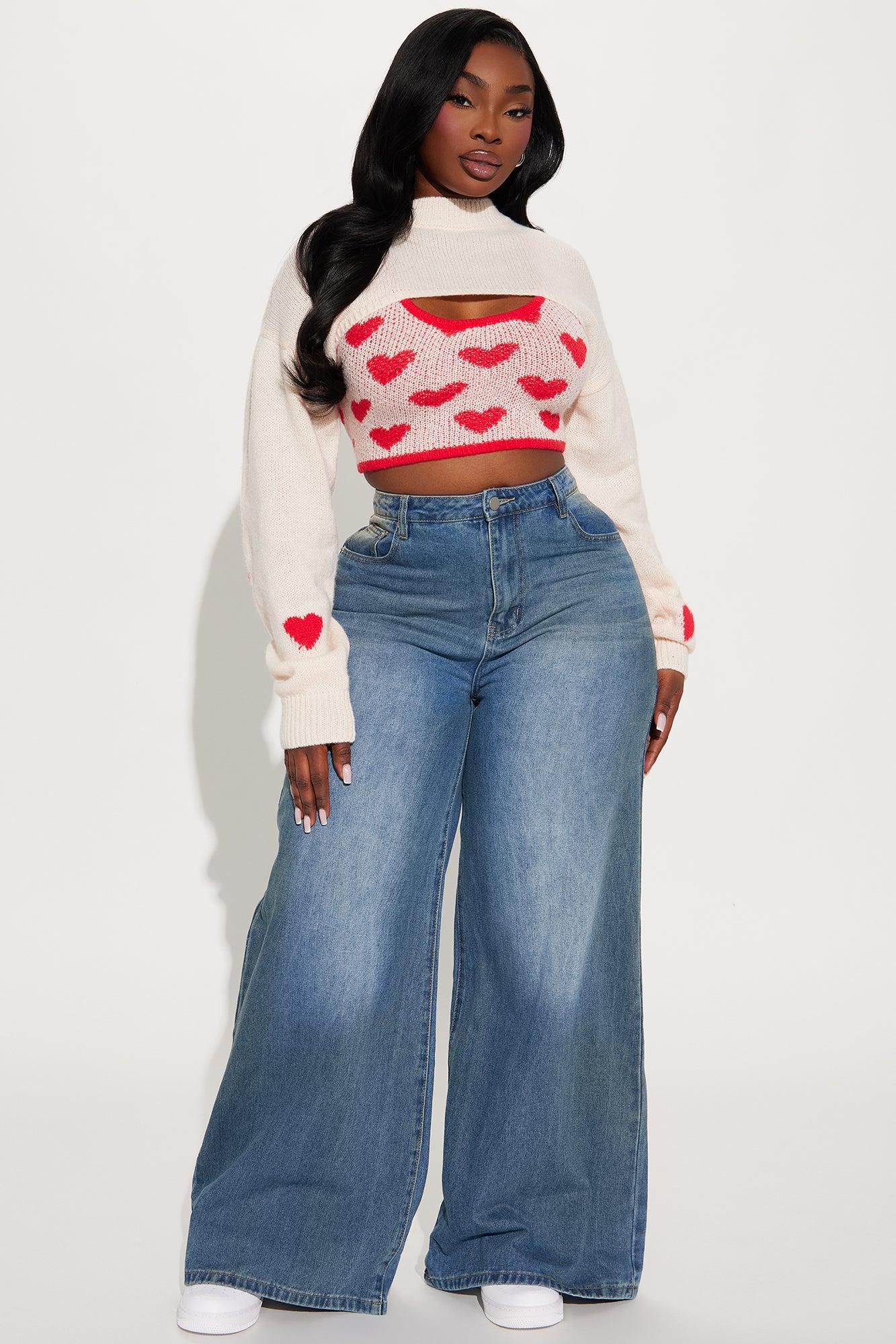 Lovers Lane Sweater Set - Pink/combo Product Image