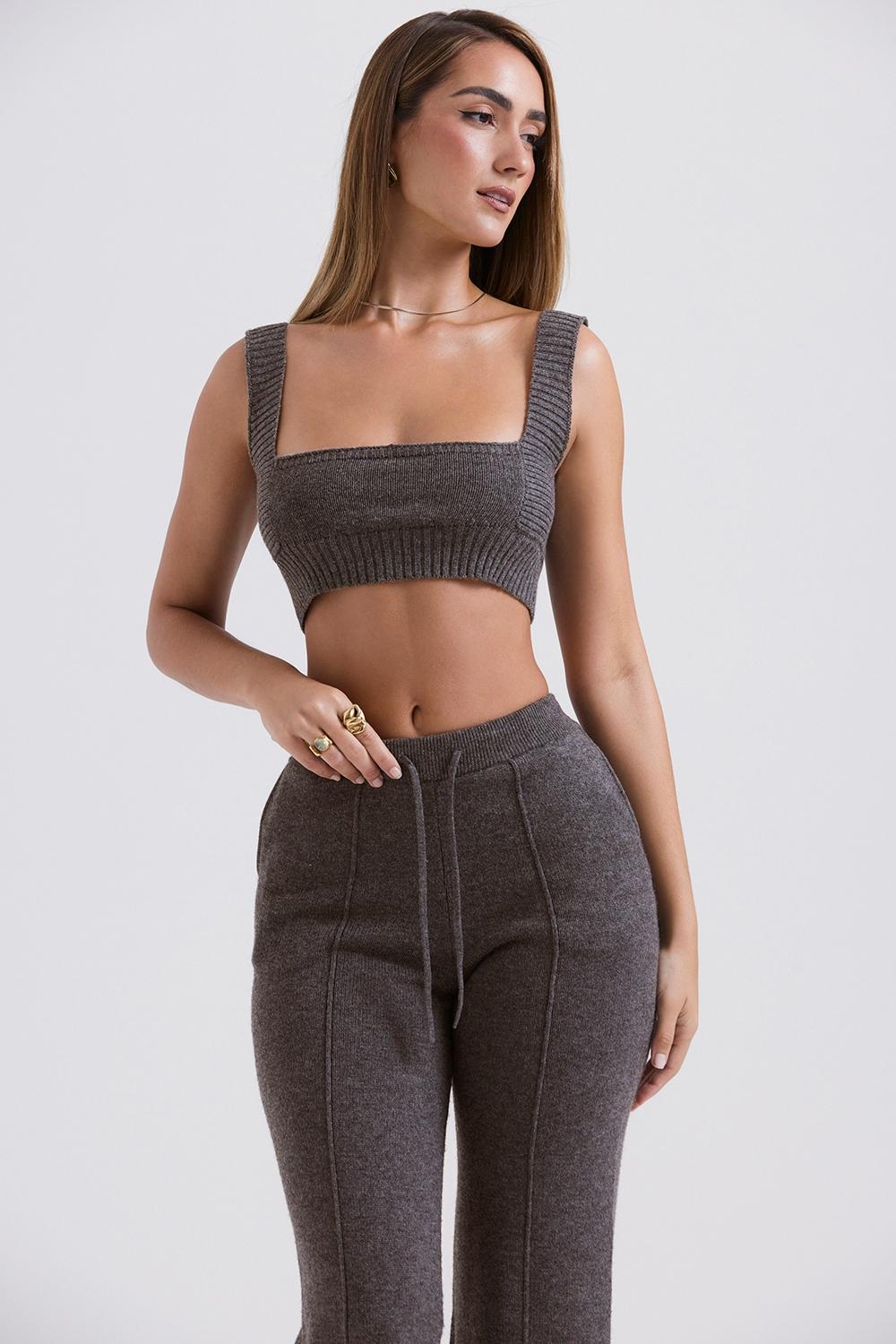 Sia  charcoal cashmere blend bralette - sale Product Image