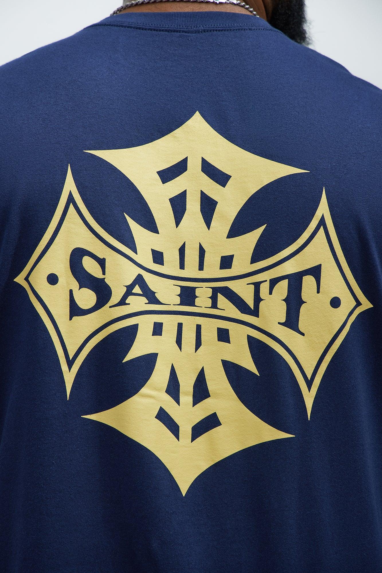Saint Cross Short Sleeve Tee - Navy Product Image