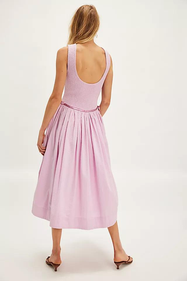 Nightingale Seersucker Midi Dress Product Image