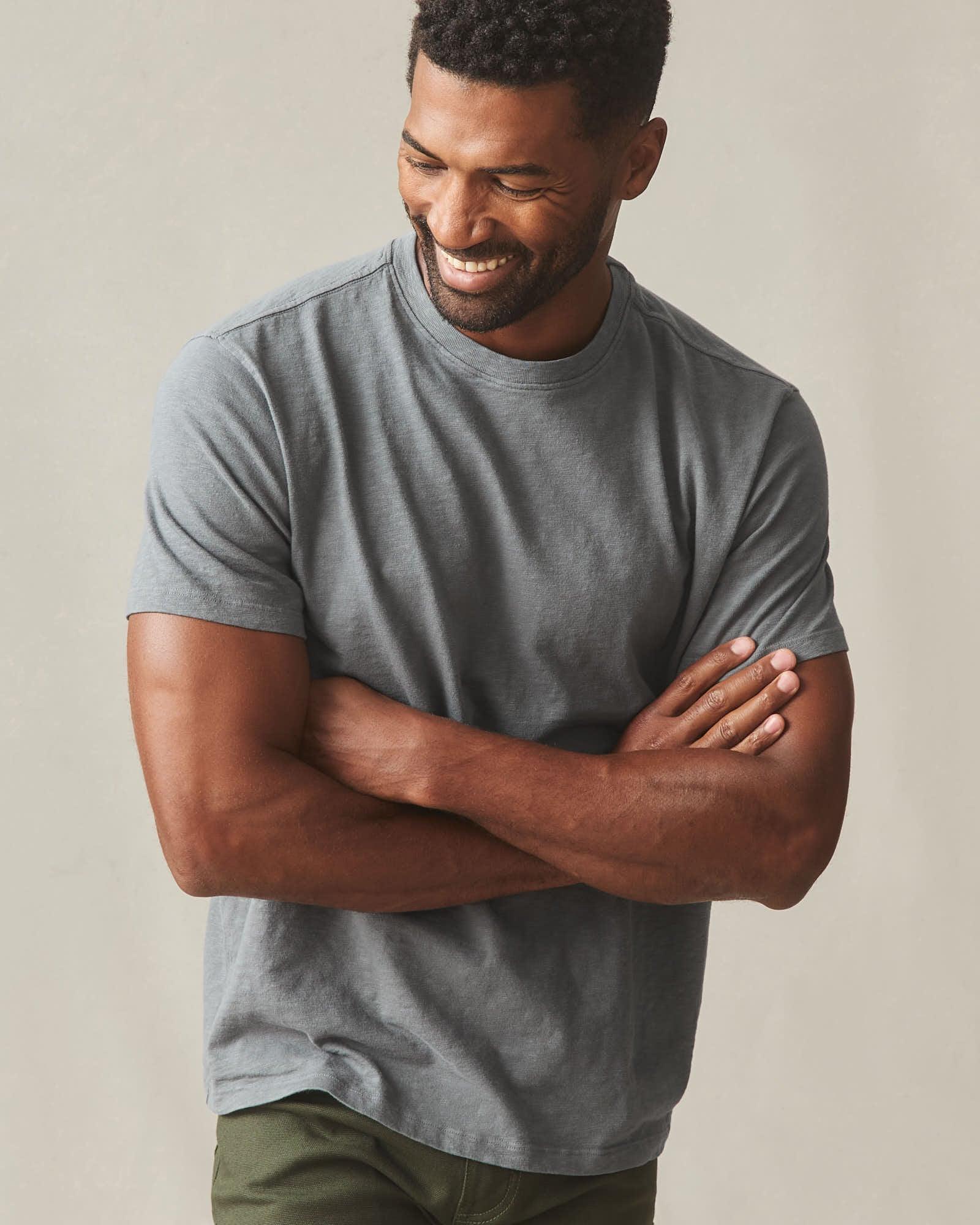 Men's Premium Slub Crew Tee - Lava Smoke Product Image