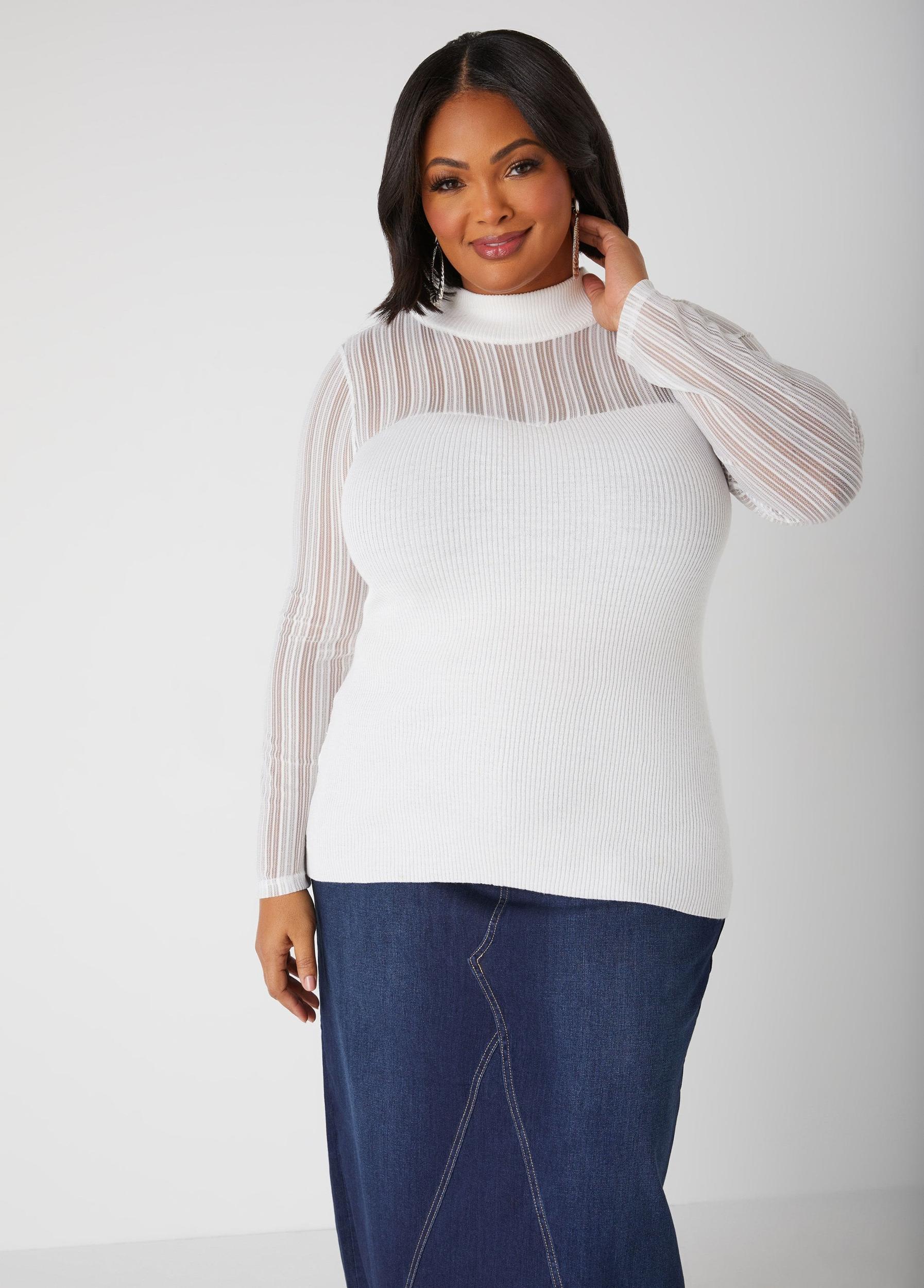 Lurex™ Paneled Sweater Product Image