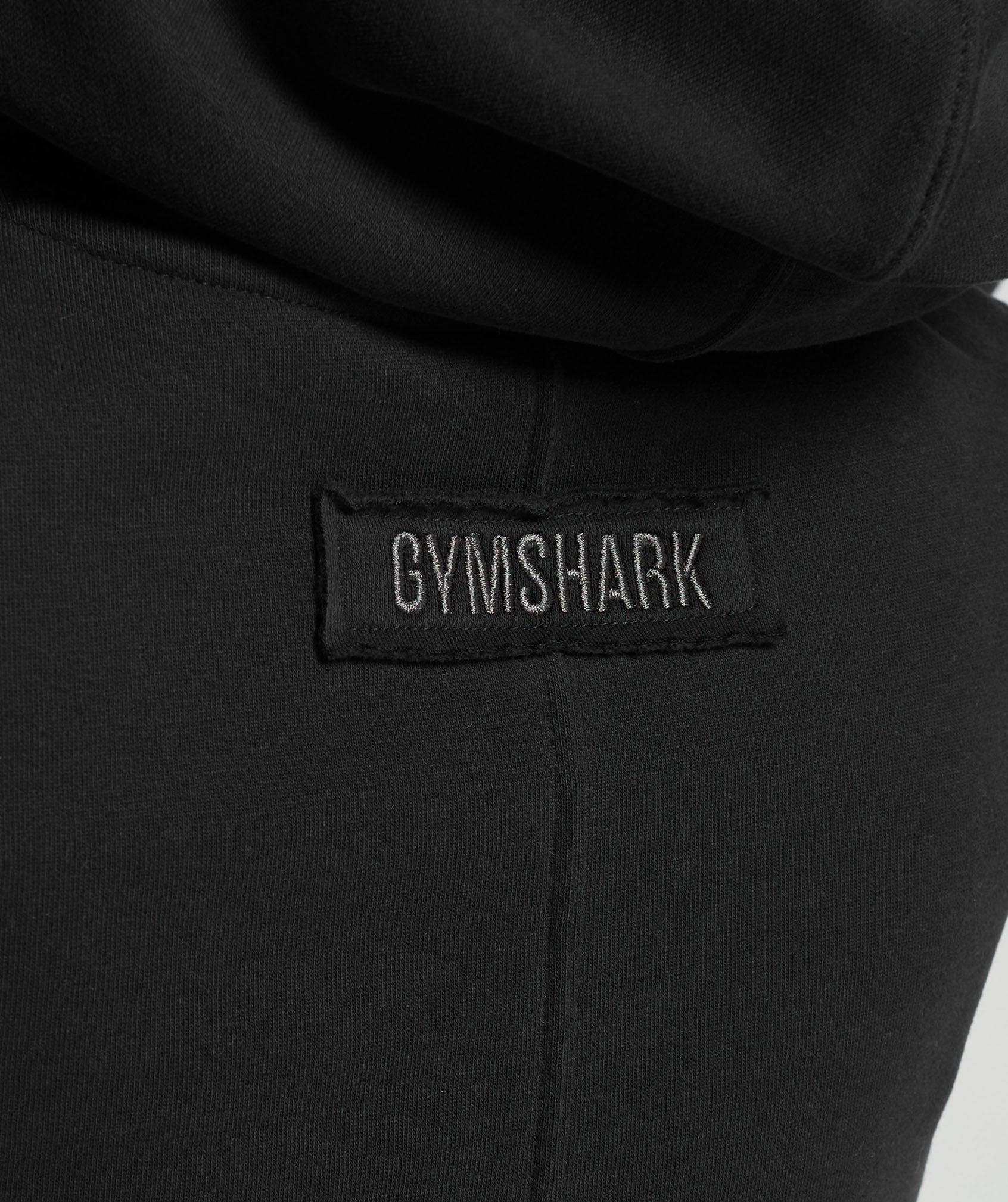 Gymshark Fleece Crop Pullover - Black Female Product Image