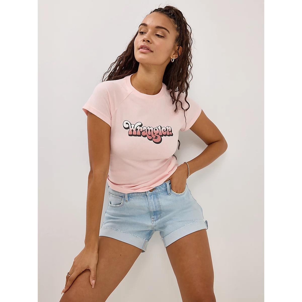Women's Shrunken Raglan Graphic Tee | Women's TOPS | Wrangler® Product Image