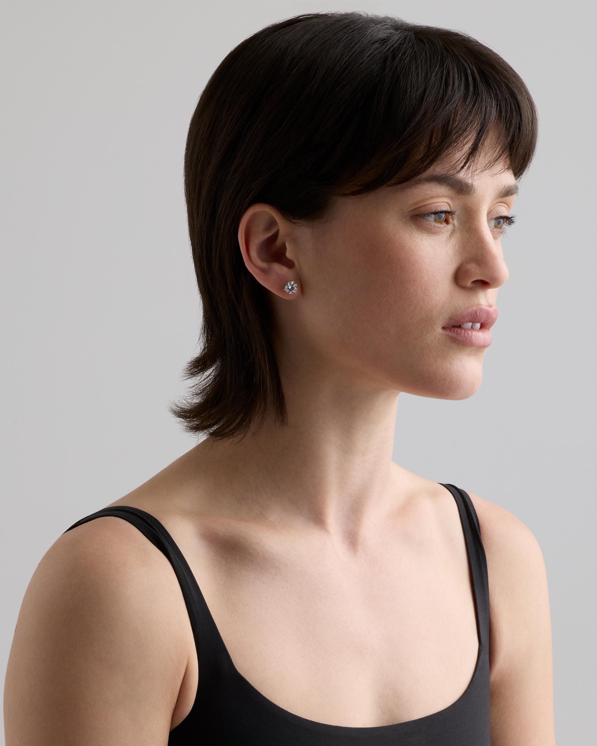 Quince | Women's 14K Gold Lab Grown Diamond Martini Studs Product Image