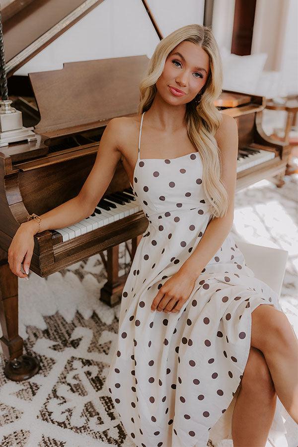 Right On Cue Linen-Blend Midi Dress Product Image