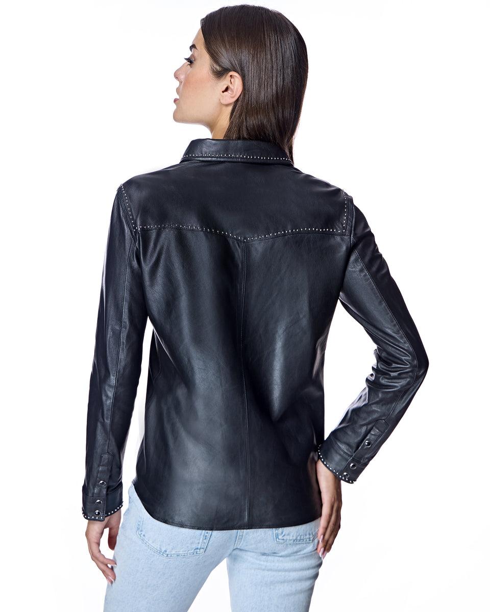 Leather Shirt Jacket Product Image