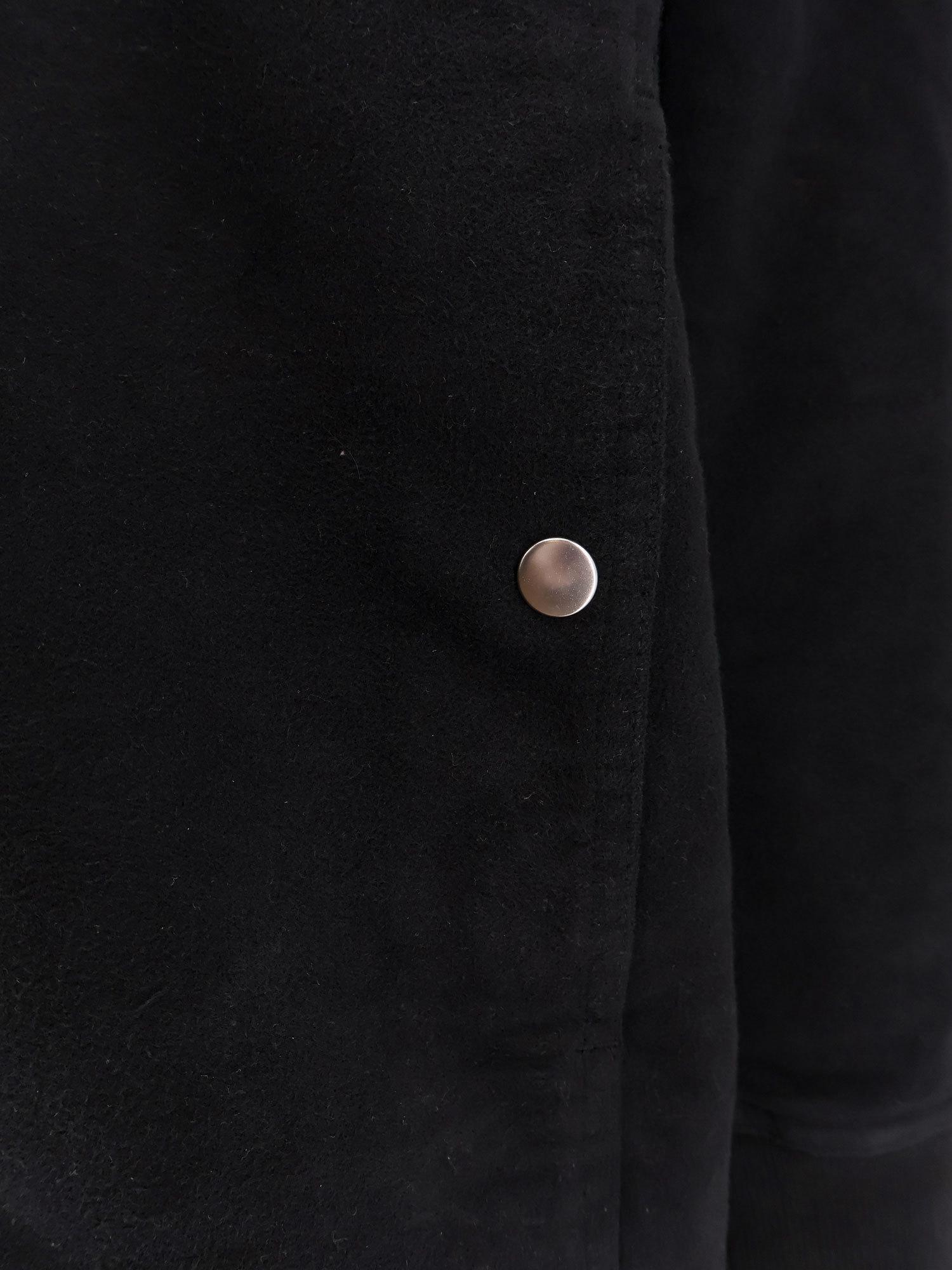 RICK OWENS Black Hollywood Jumbo Flight Bomber Jacket In 09 Black Product Image