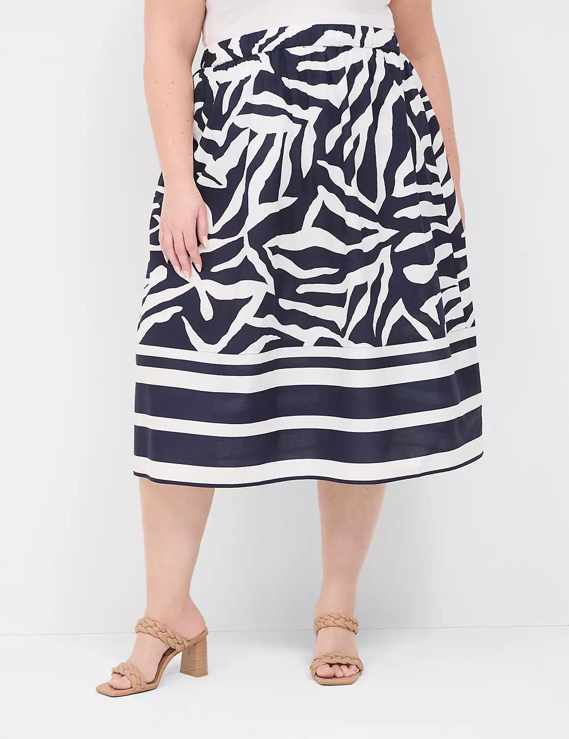Printed Midi Skirt Product Image
