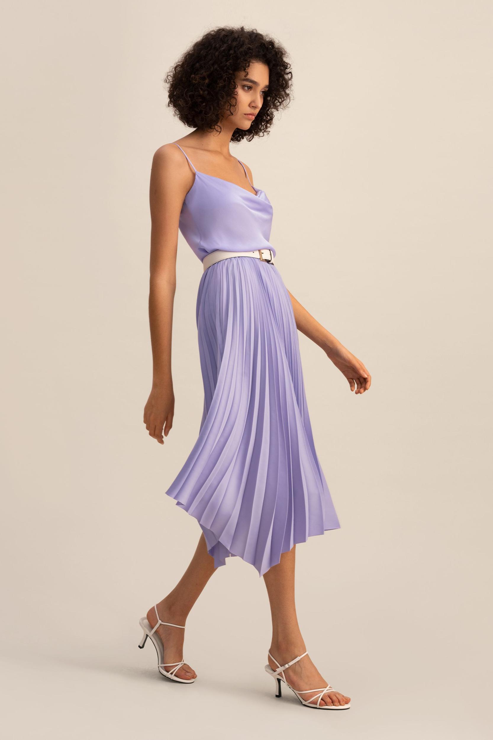 Pleated Handkerchief Skirt Product Image