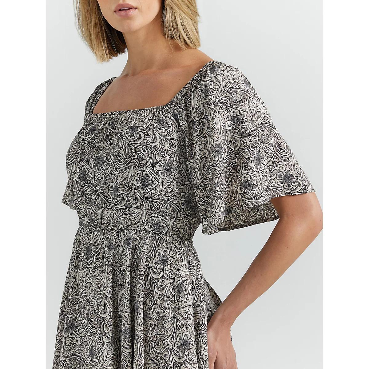 Women's Romantic Flutter Sleeve Dress | Women's DRESSES & JUMPSUITS | Wrangler® Product Image