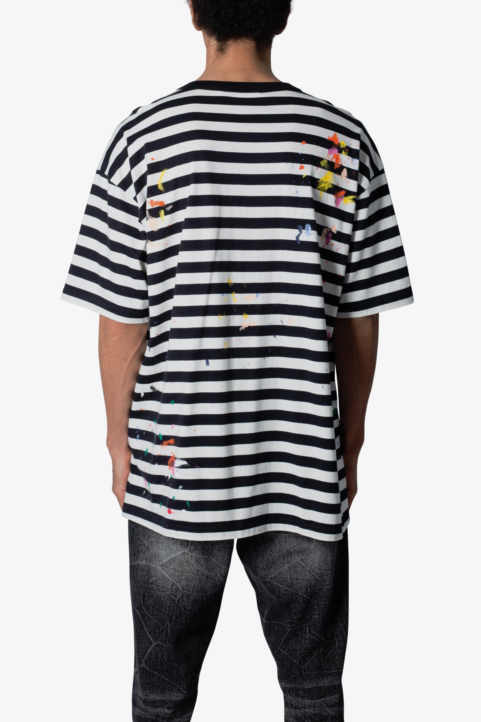 Paint Splatter Tee - Black/White Product Image