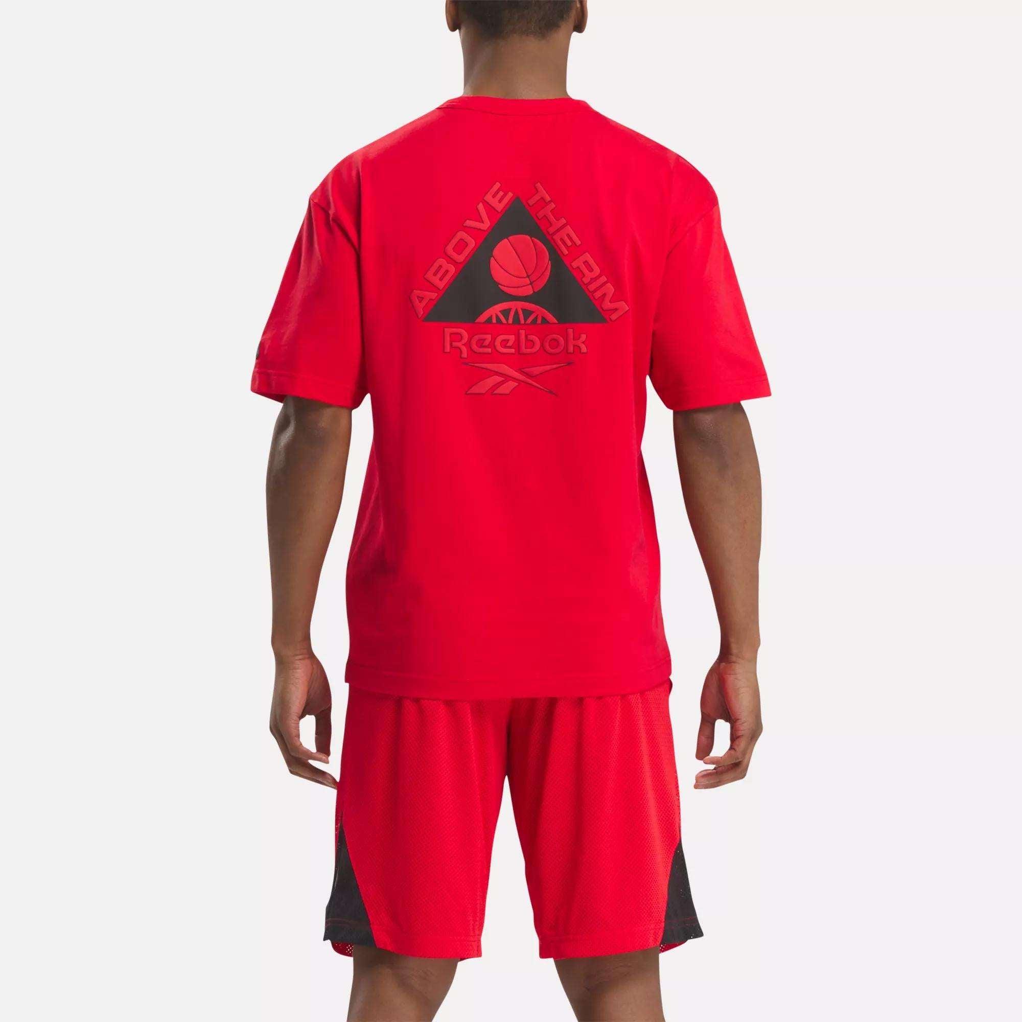 Men's Above the Rim Basketball T-Shirt Male Product Image