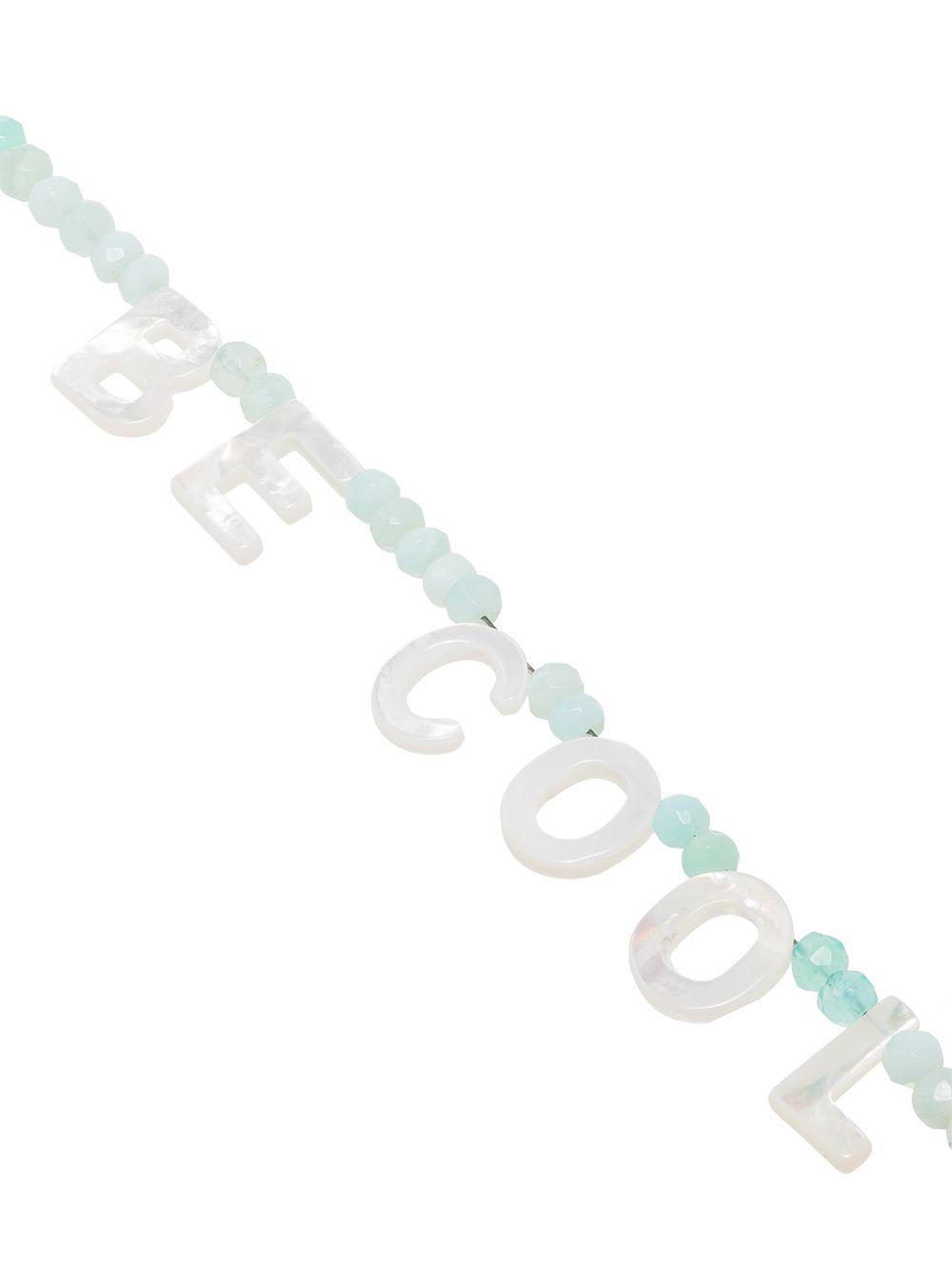 &apos;Be Cool&apos; beaded necklace Product Image