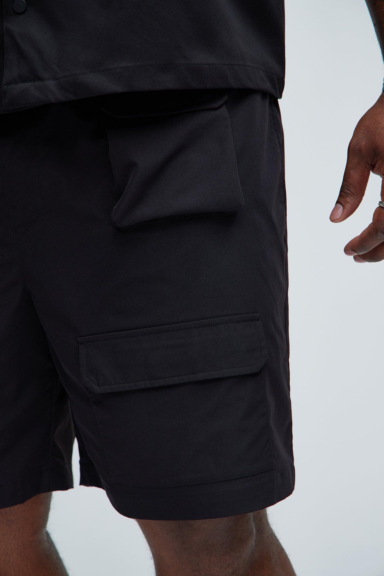 Get Right Utility Nylon Shorts - Black Product Image