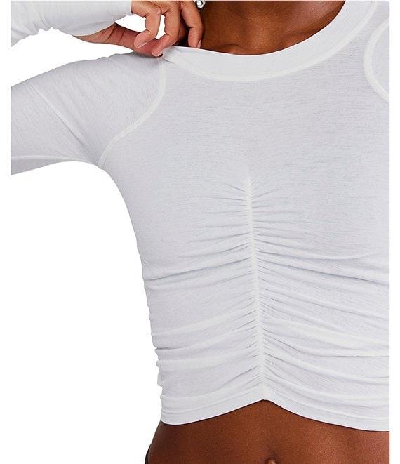 FP Movement Tempo Ruched Crew Neck Long Sleeve Top Product Image