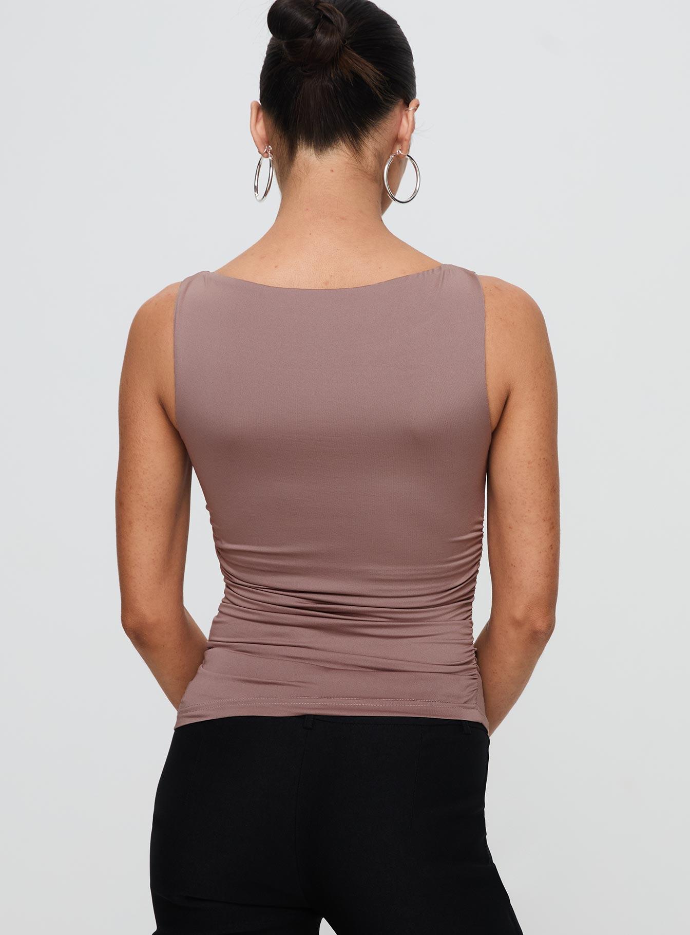 Kind To Another Ruched Top Mauve Product Image