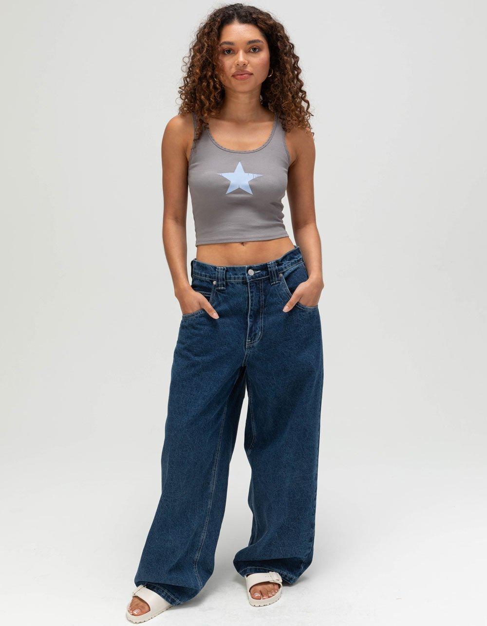 RSQ Womens Star Tank Top - GRAY Product Image