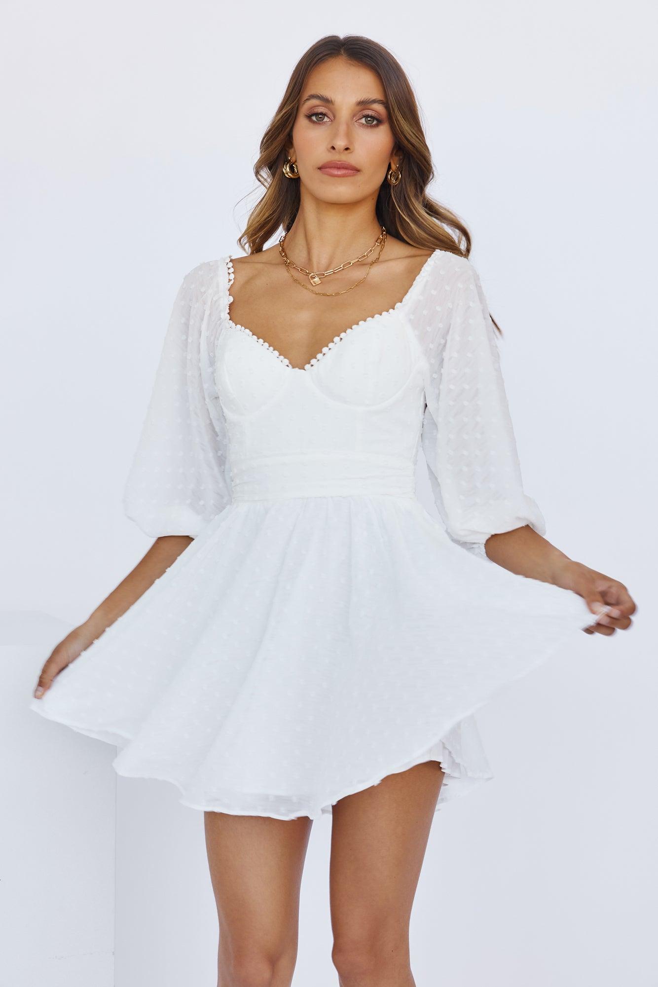 Heart Eyes For You Dress White Product Image