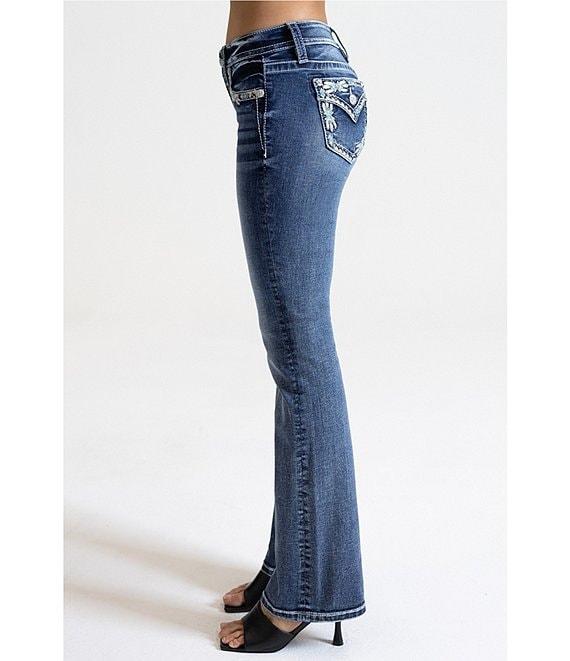 Miss Me Bord Mid-Rise Bootcut Jeans Product Image