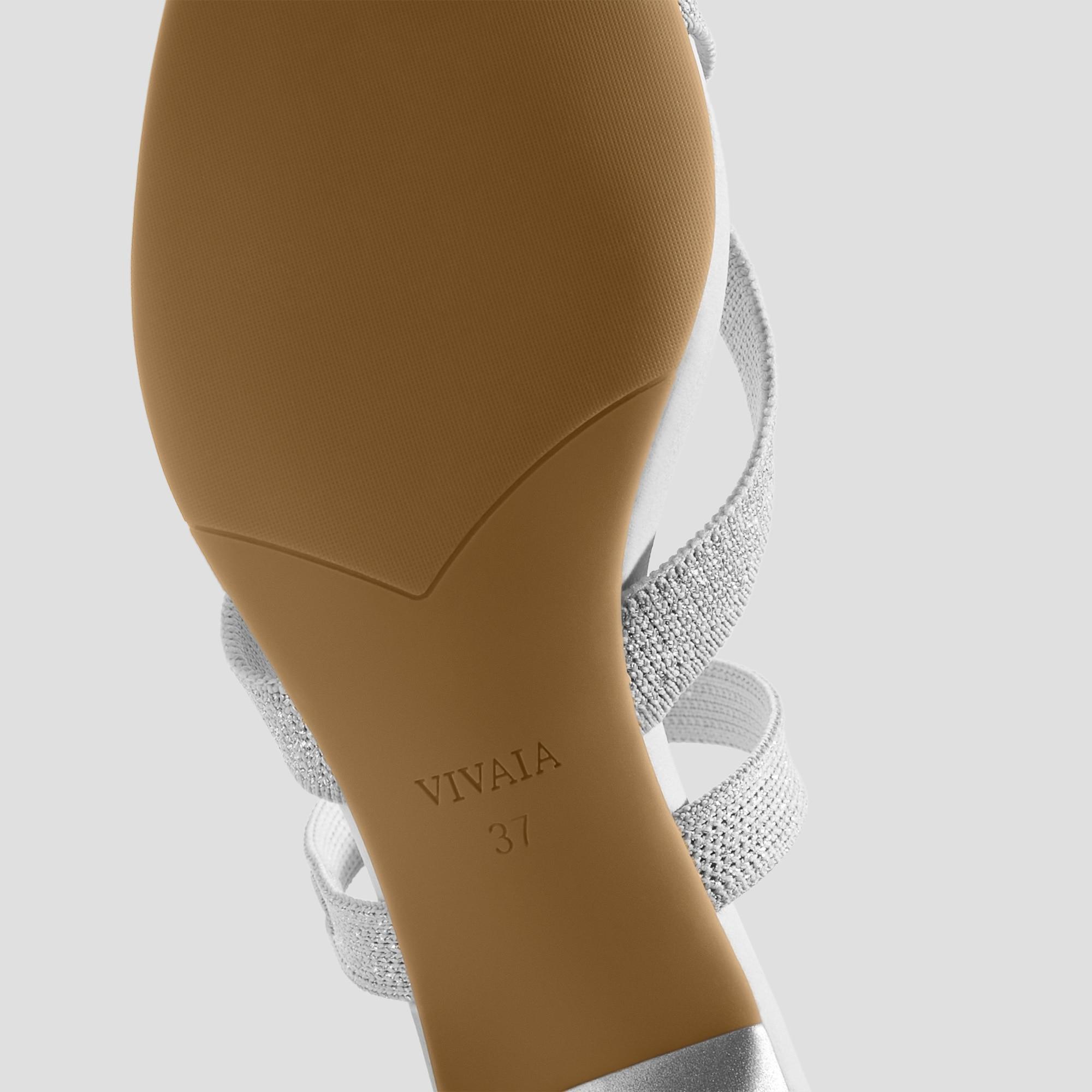 Square-Toe Mid Heel Strappy Sandals (Alina) Product Image