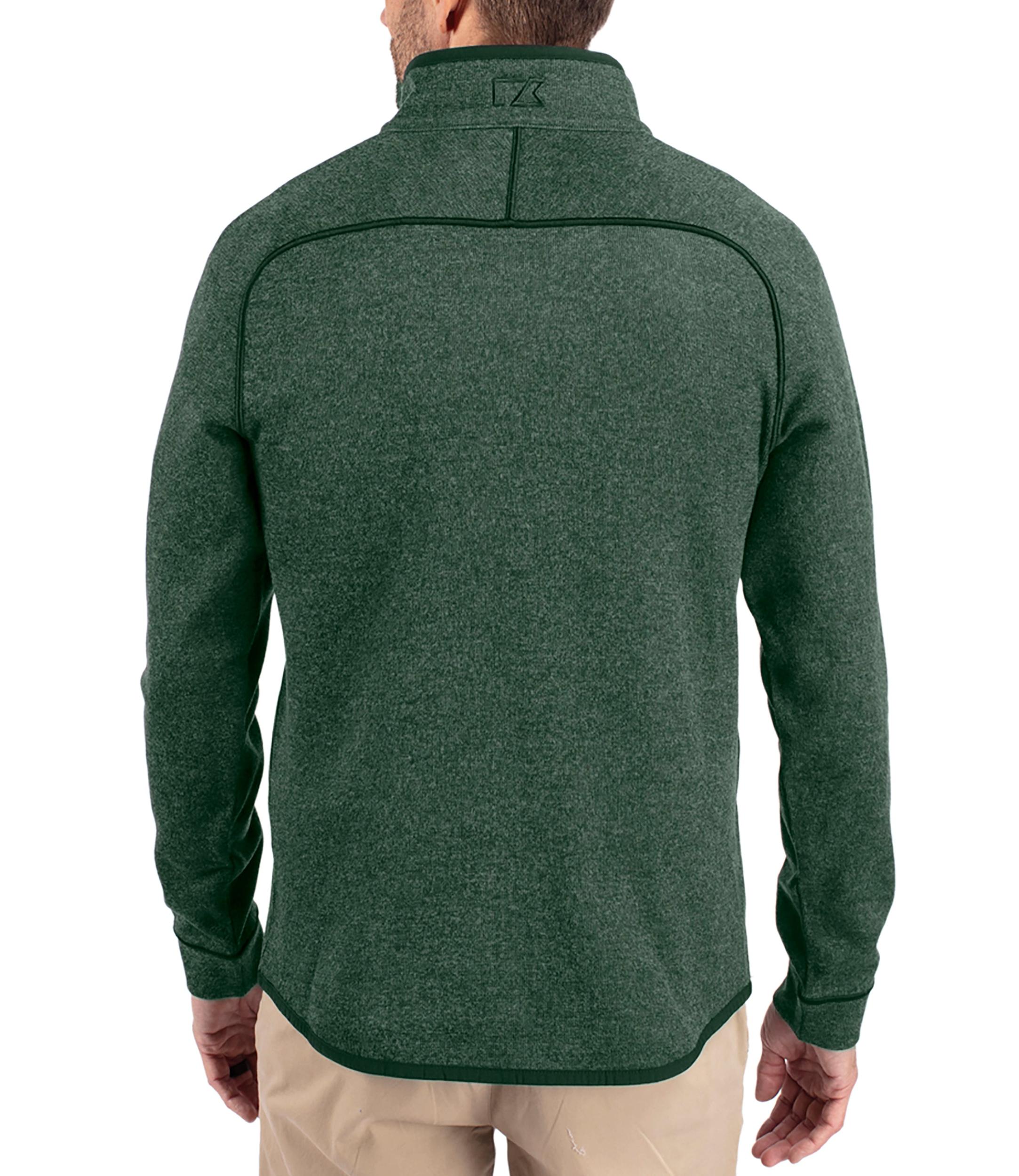 Cutter & Buck Mainsail Sweater-Knit Mens Half Zip Pullover Jacket Product Image