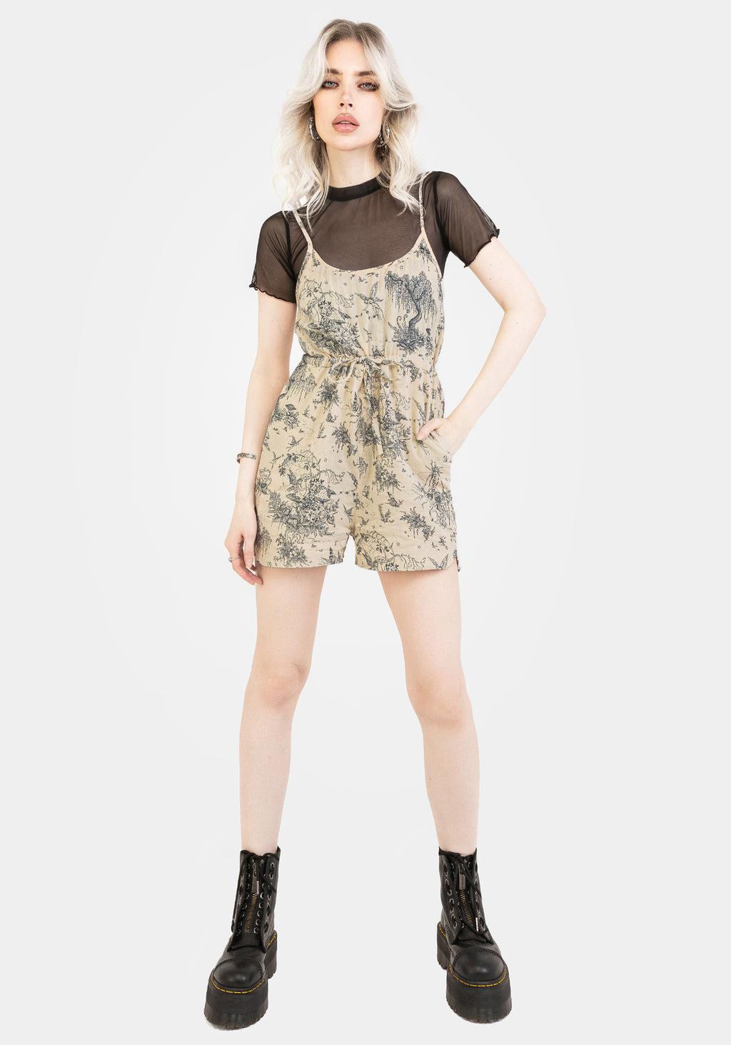 Maypole Cotton Print Cami Playsuit Product Image