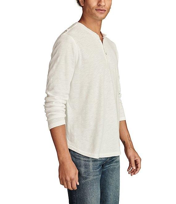 Lucky Brand Weekend Henley Neck Long Sleeve Slub Jersey T-Shirt Product Image