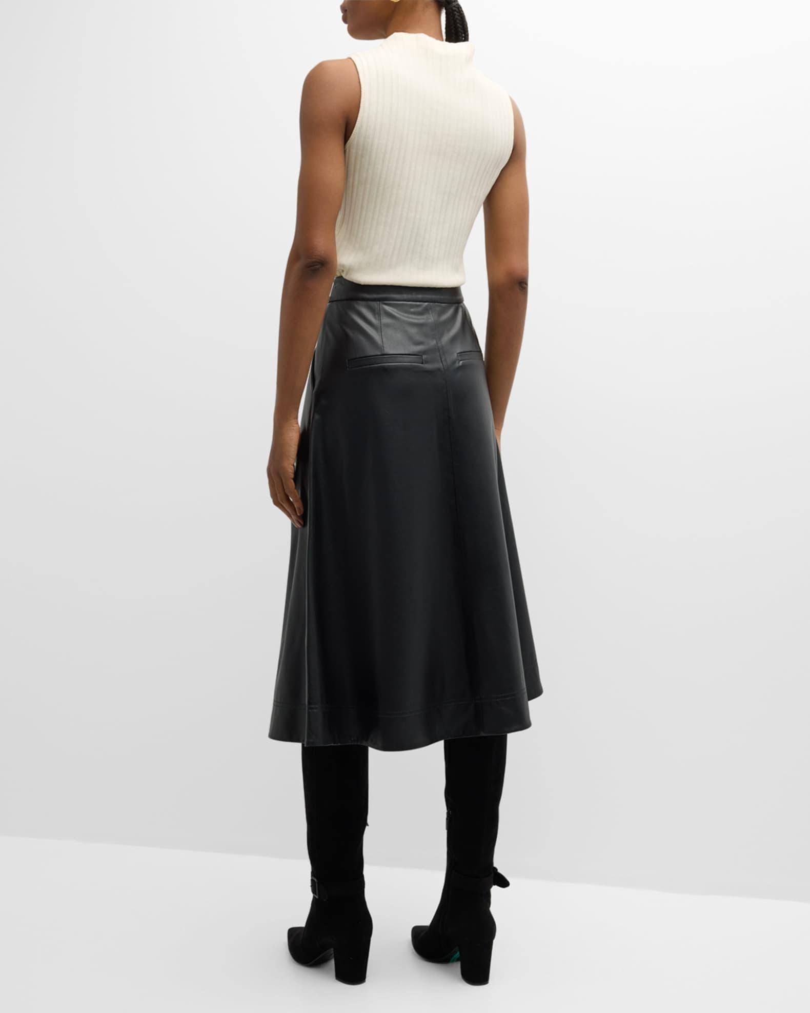 Louise Vegan Leather Skirt Product Image