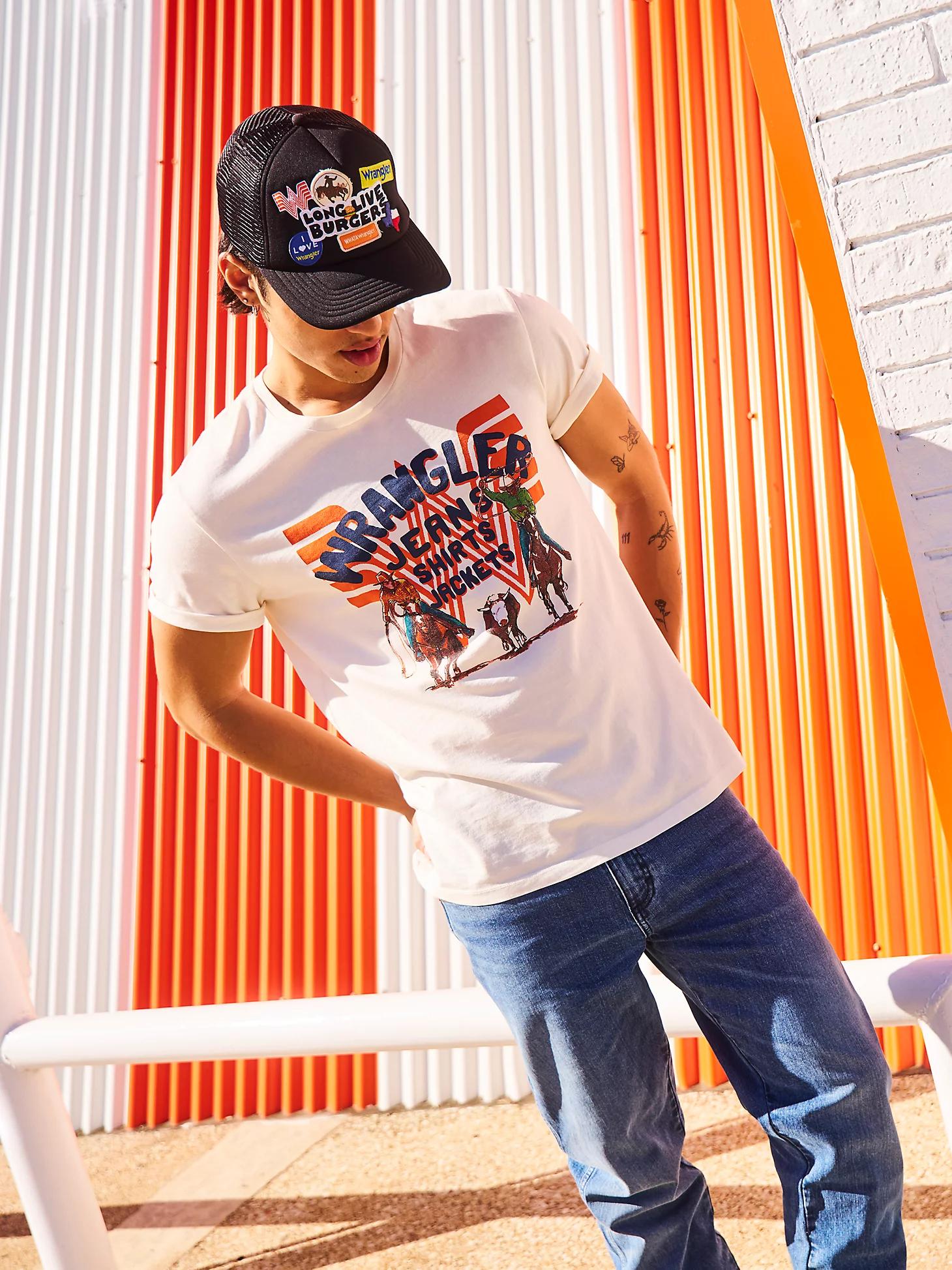 Wrangler x Whataburger Men's Graphic T-Shirt in Faded Product Image