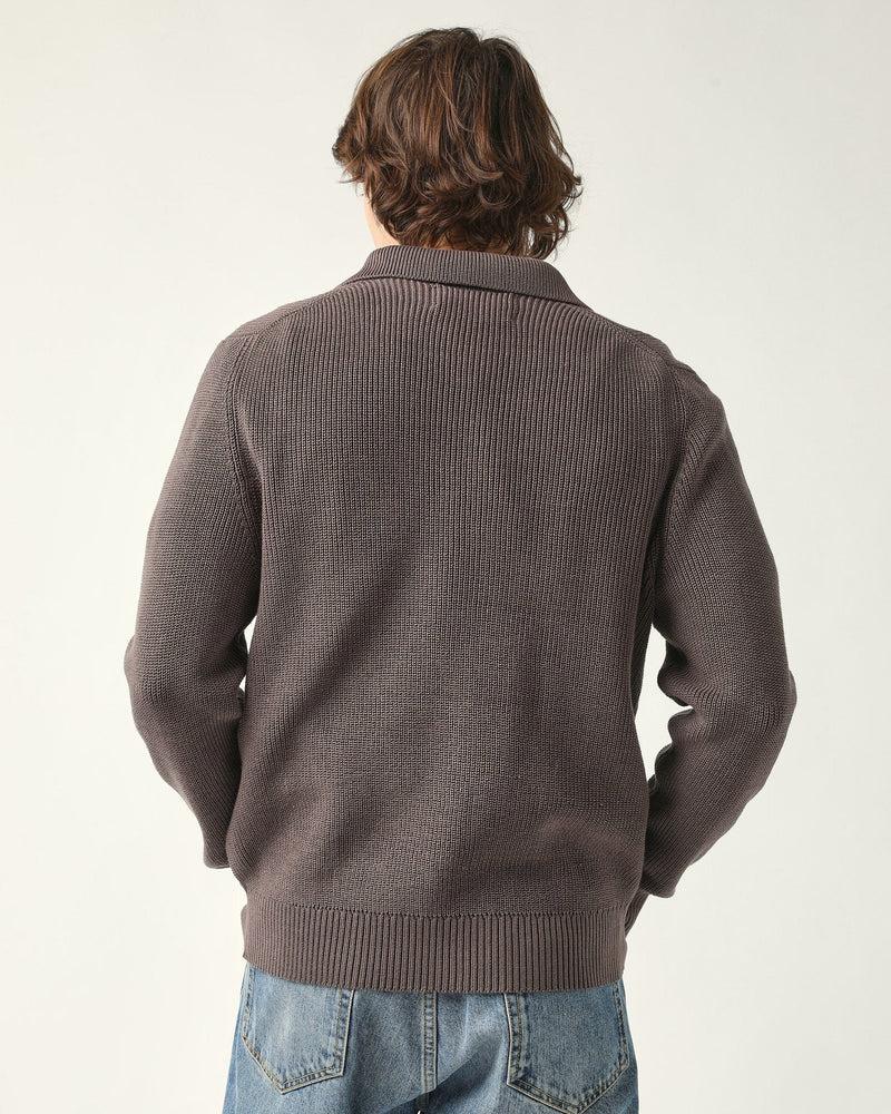 LS Slouchy Polo - Purple Product Image